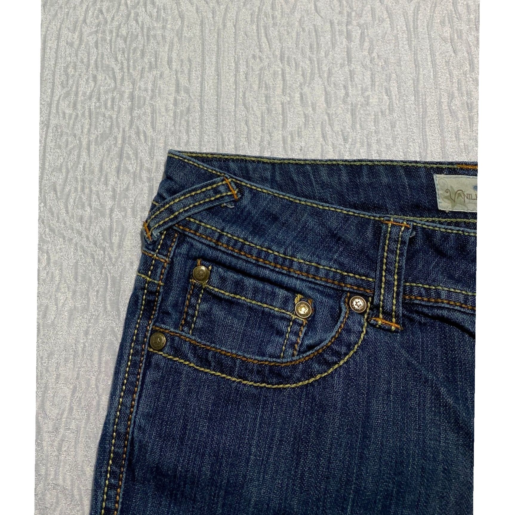 Vintage Vanilla Star Jeans Skinny 5-Pocket Denim Blue Juniors Size 7 Womens Size 28" / US 6 / IT 42 - 3 Thumbnail