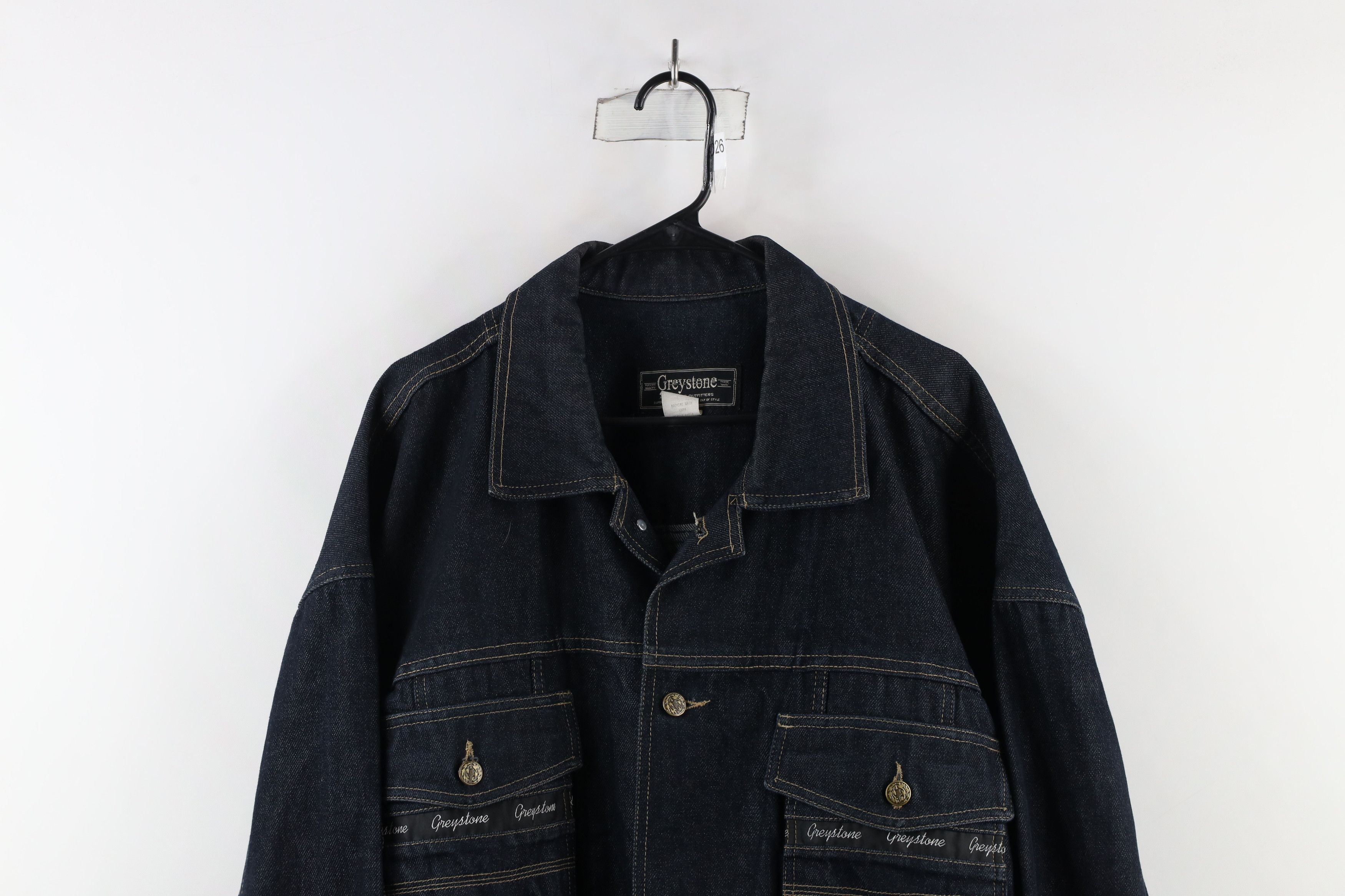 Vintage Vintage 90s Streetwear Hip Hop Denim Jean Trucker Jacket Size US XXL / EU 58 / 5 - 2 Thumbnail