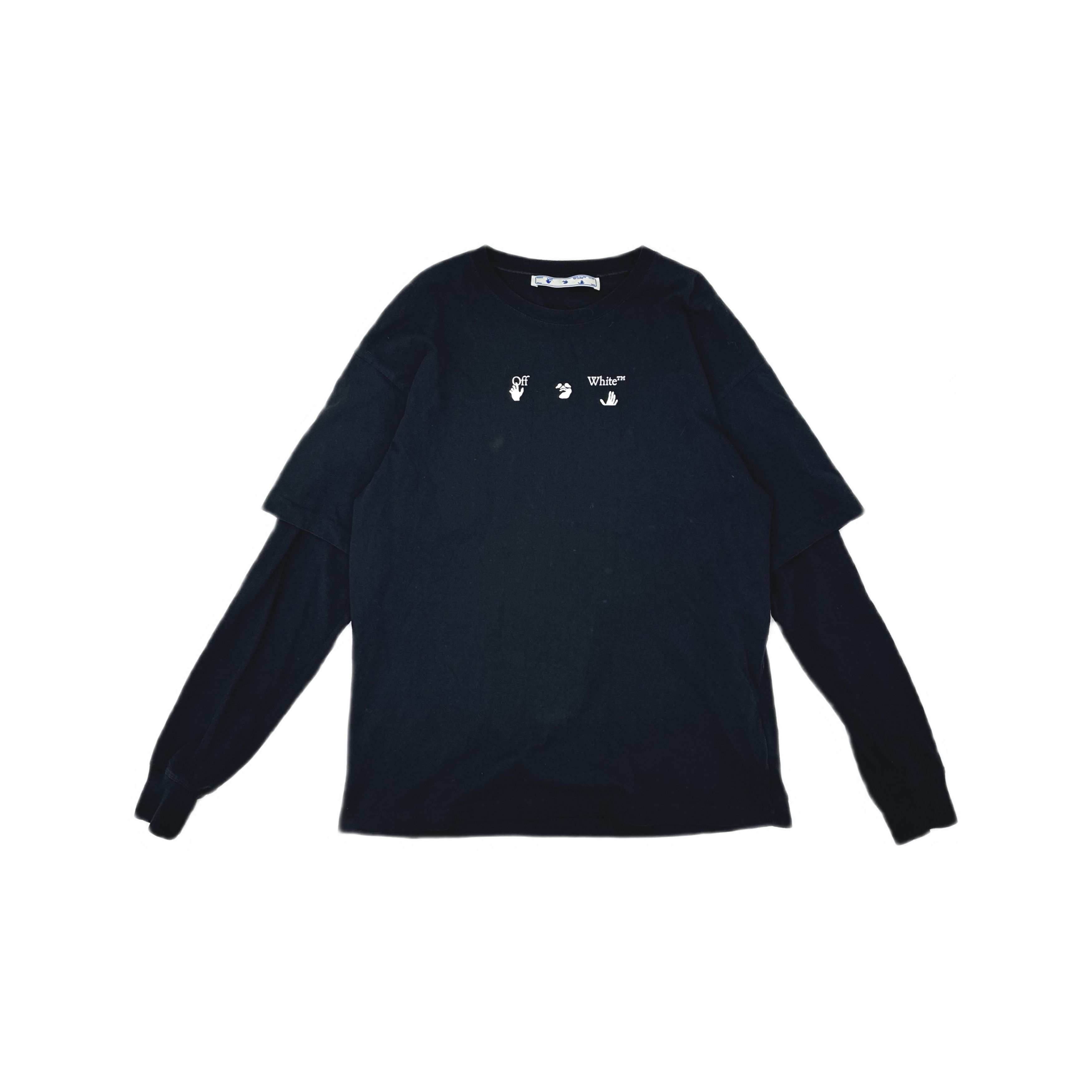Off-White OFF-WHITE Marker Double Sleeve T-Shirt Size M Size US M / EU 48-50 / 2 - 1 Thumbnail
