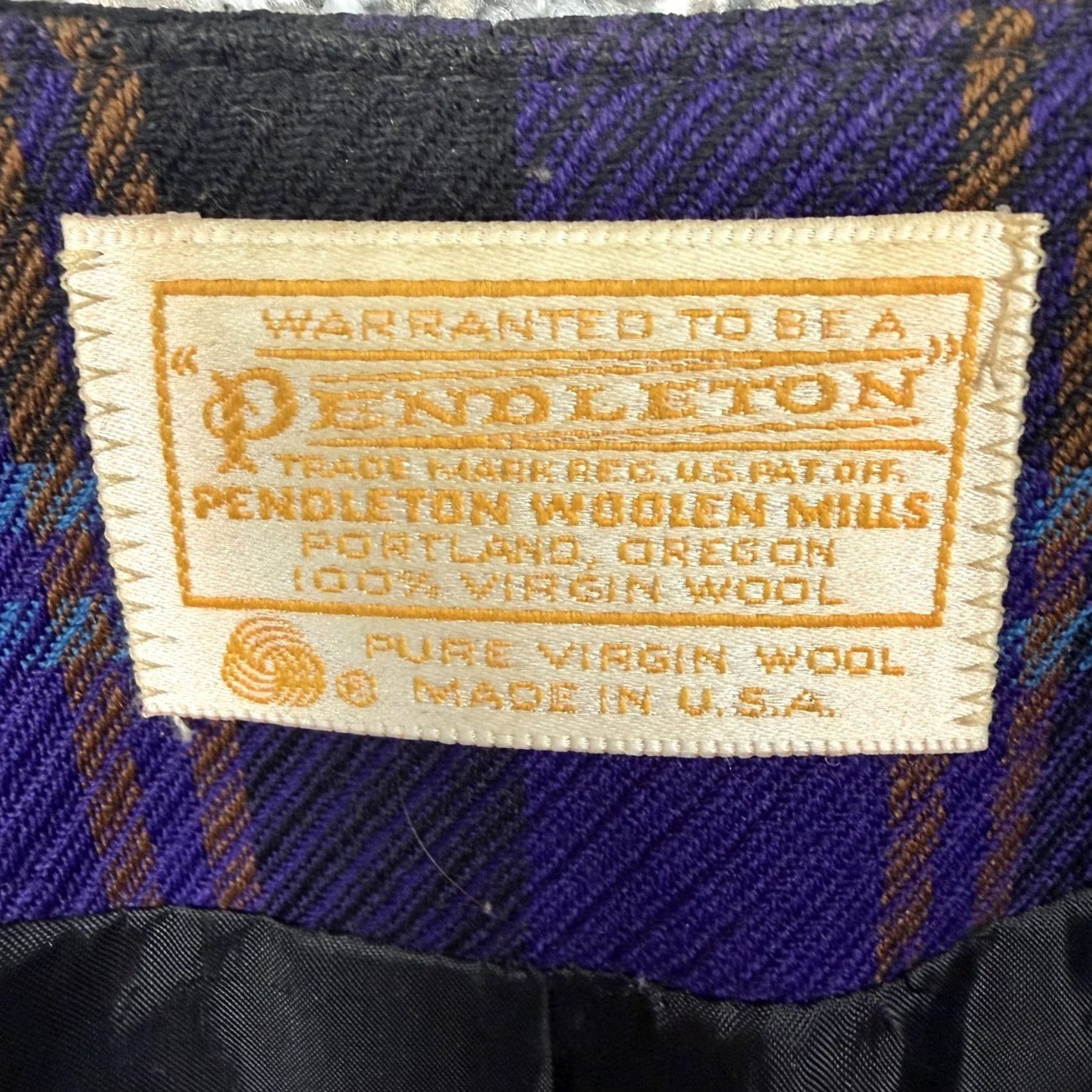 Pendleton VINTAGE Pendleton Blazer Womens 16 Purple Plaid Wool Lined Shoulder Pads USA Jacket Coat Blazer Size XXL / US 16-18 / IT 52-54 - 7 Thumbnail