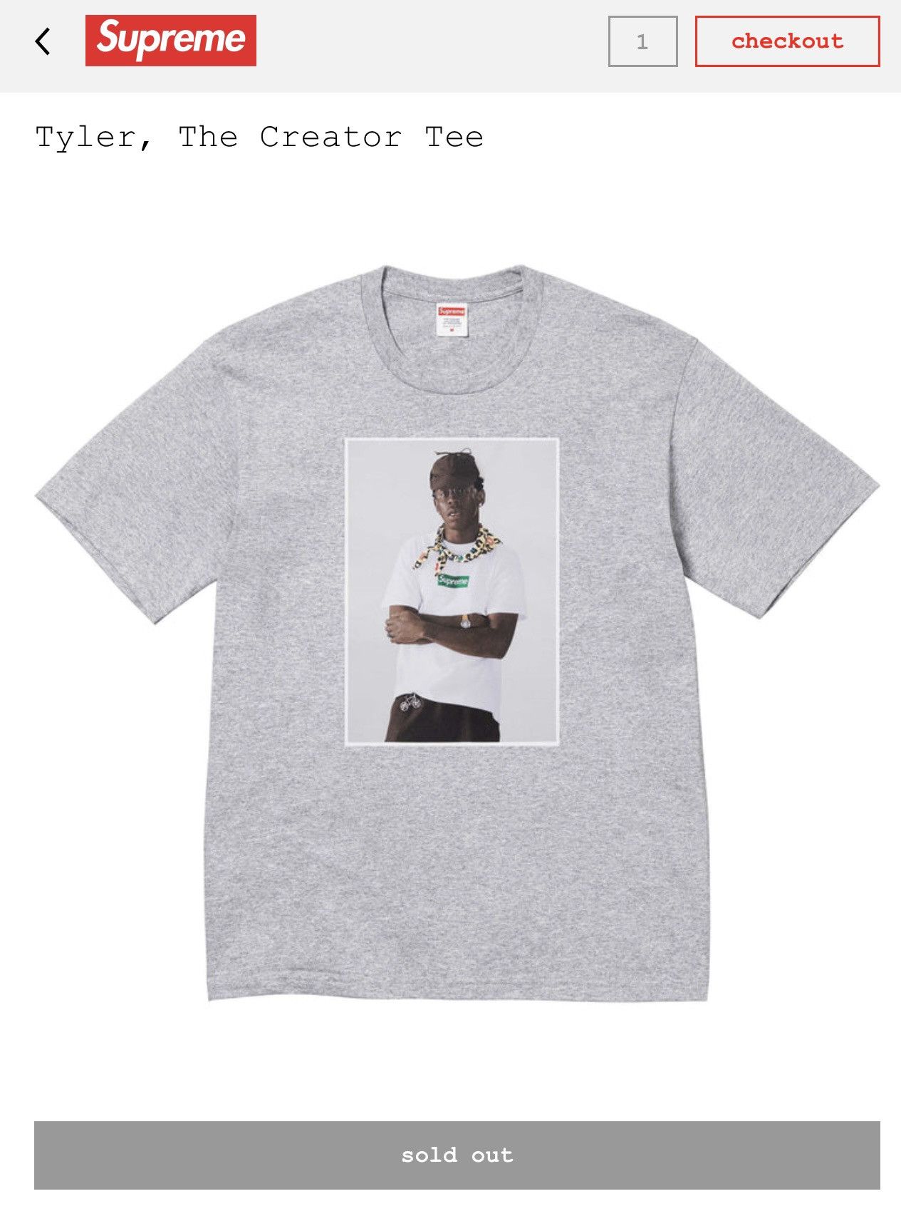 Supreme TYLER THE CREATOR SUPREME TEE Size US L / EU 52-54 / 3 - 1 Thumbnail