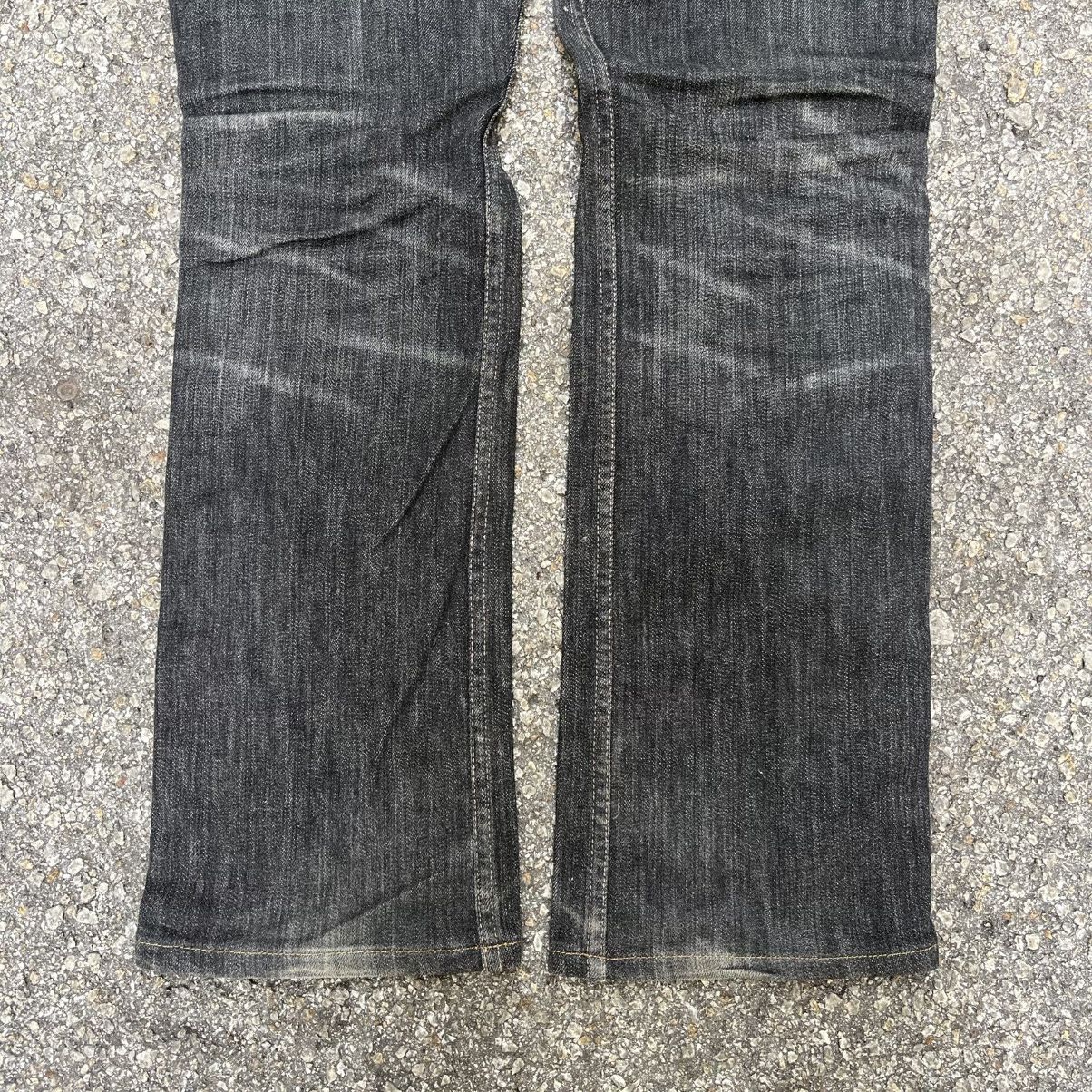Nicole Club Boot Cut Nicole Club For Men Black Denim Flare Jeans Size US 31 - 10 Thumbnail