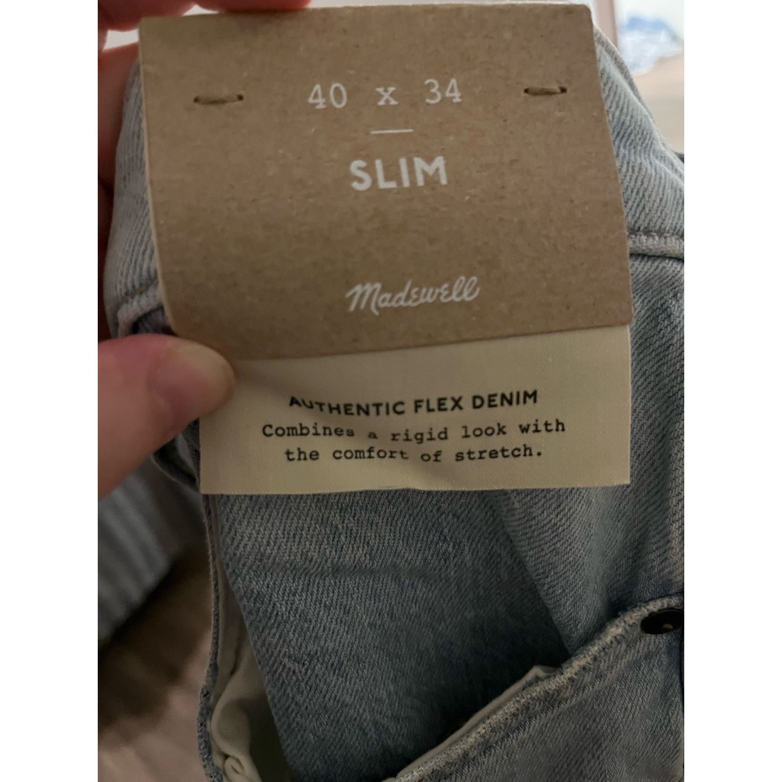 Madewell Madewell Slim Jeans in Brantwood Wash size 40x34 Size US 40 / EU 56 - 8 Thumbnail