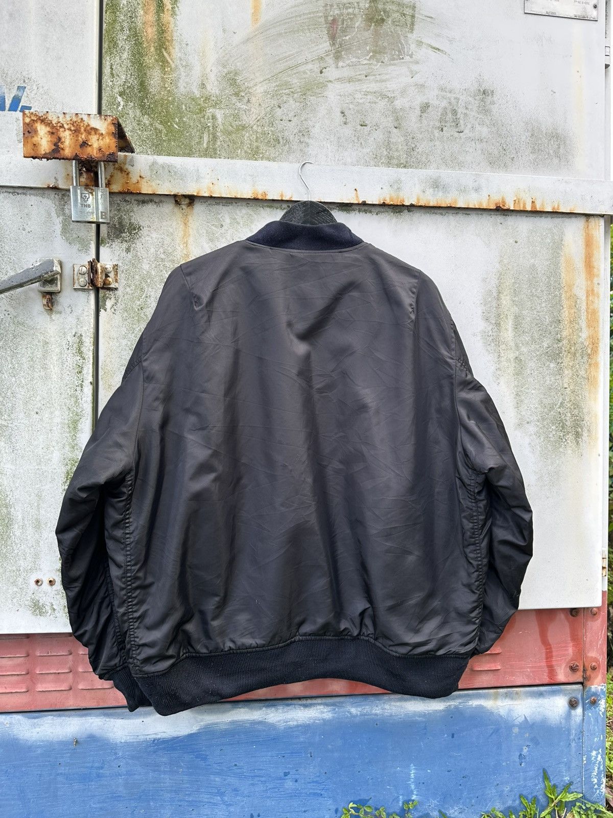 Vintage 🪖Vintage MA-1 Man Intermediate Oversized Bomber Jacket Size US XXL / EU 58 / 5 - 7 Thumbnail