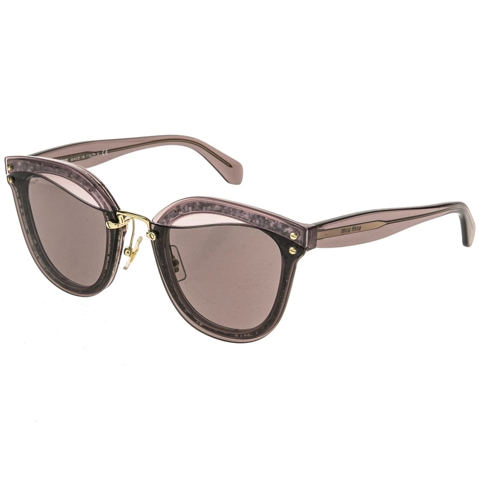 Miu Miu MIU MIU MU03TS REVEAL EVOLUTION GLITTER 03T Transparent Pink Size ONE SIZE - 4 Thumbnail