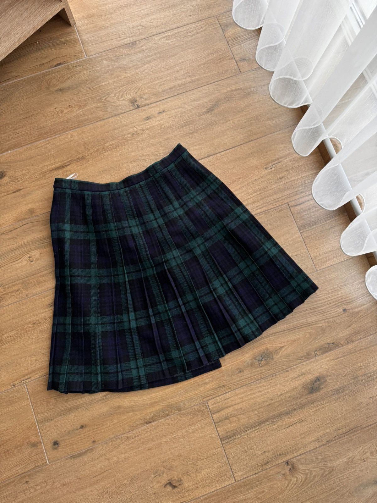 New England Shirt Company × Vintage Vintage Allander House of Fraser 90’s Tartan Wool Skirt&Vest Size 28" / US 6 / IT 42 - 8 Thumbnail