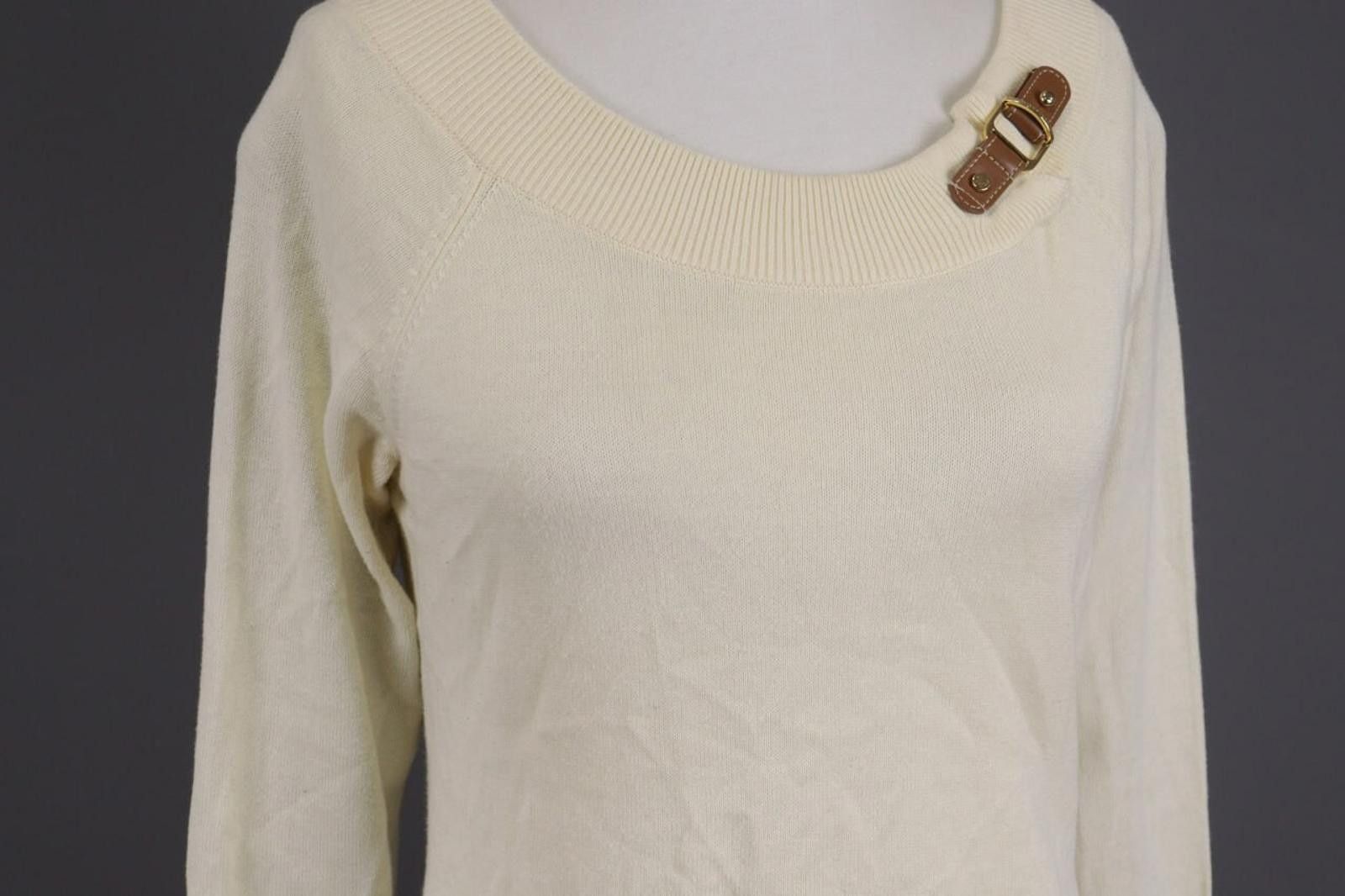 Lauren Ralph Lauren Lauren Ralph Lauren Beige Knit Pullover Sweater Size M Size M / US 6-8 / IT 42-44 - 8 Thumbnail