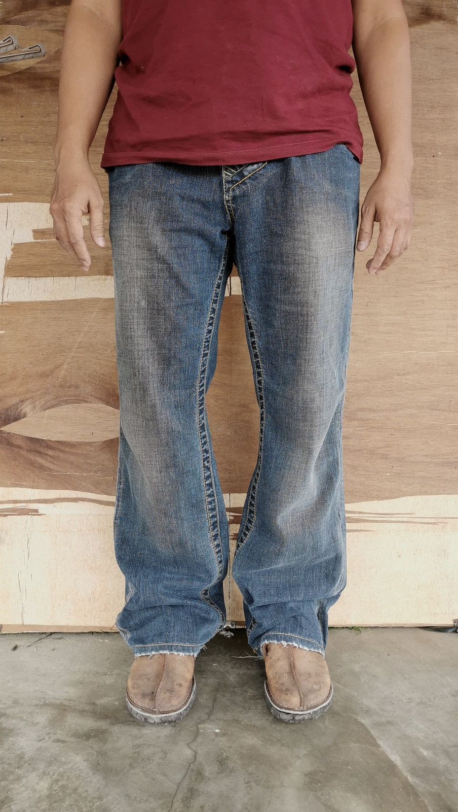 If Six Was Nine × Stitch's Jeans × Vintage Stitchs Flare Jeans Size US 33 - 23 Thumbnail