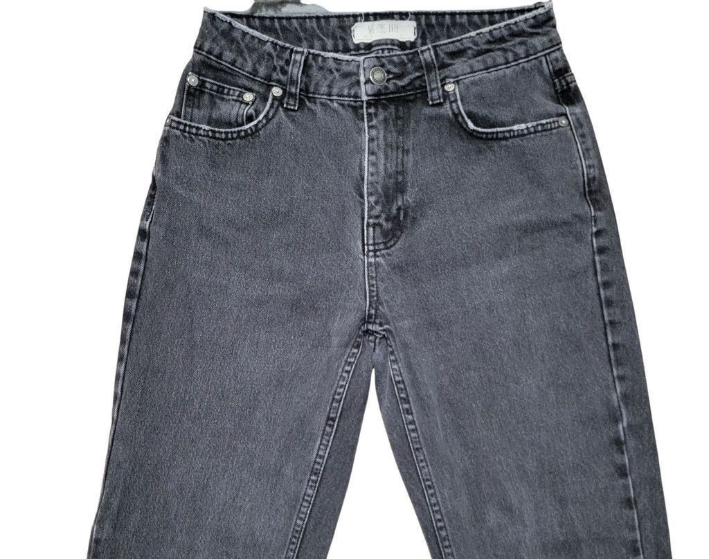 Free People Free People Women's Straight-Leg Jeans Gray 26 Inseam 28" Size 26" / US 2 / IT 38 - 6 Thumbnail