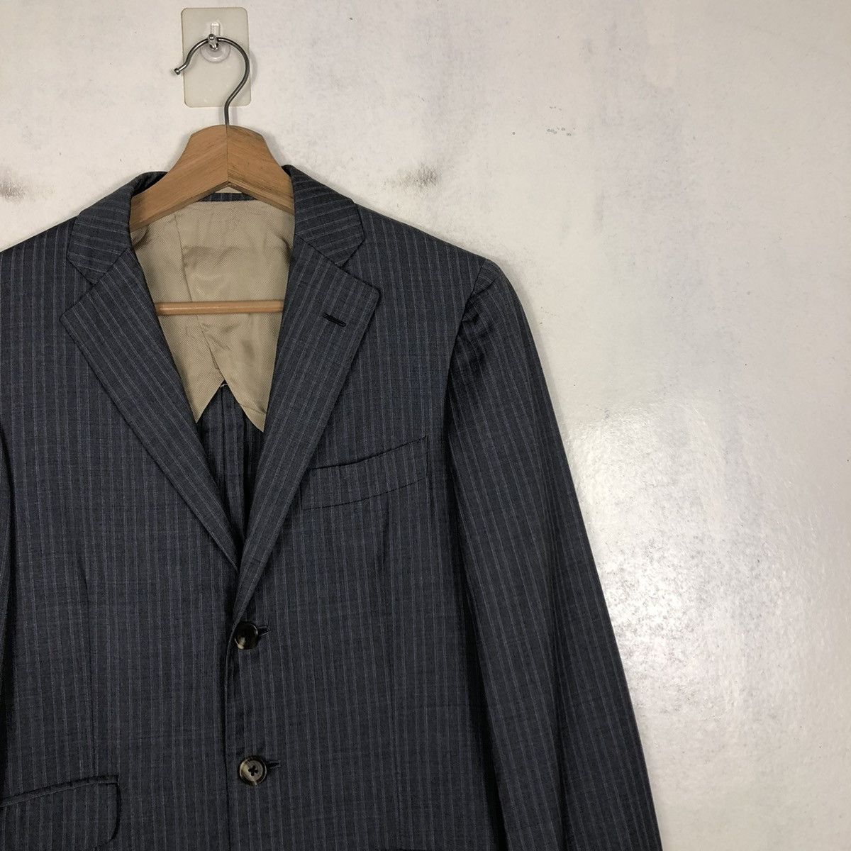 Designer 📌DOUBLE BREAST COATS STRIPED SHIPS LORO PIANA Size US S / EU 44-46 / 1 - 7 Thumbnail
