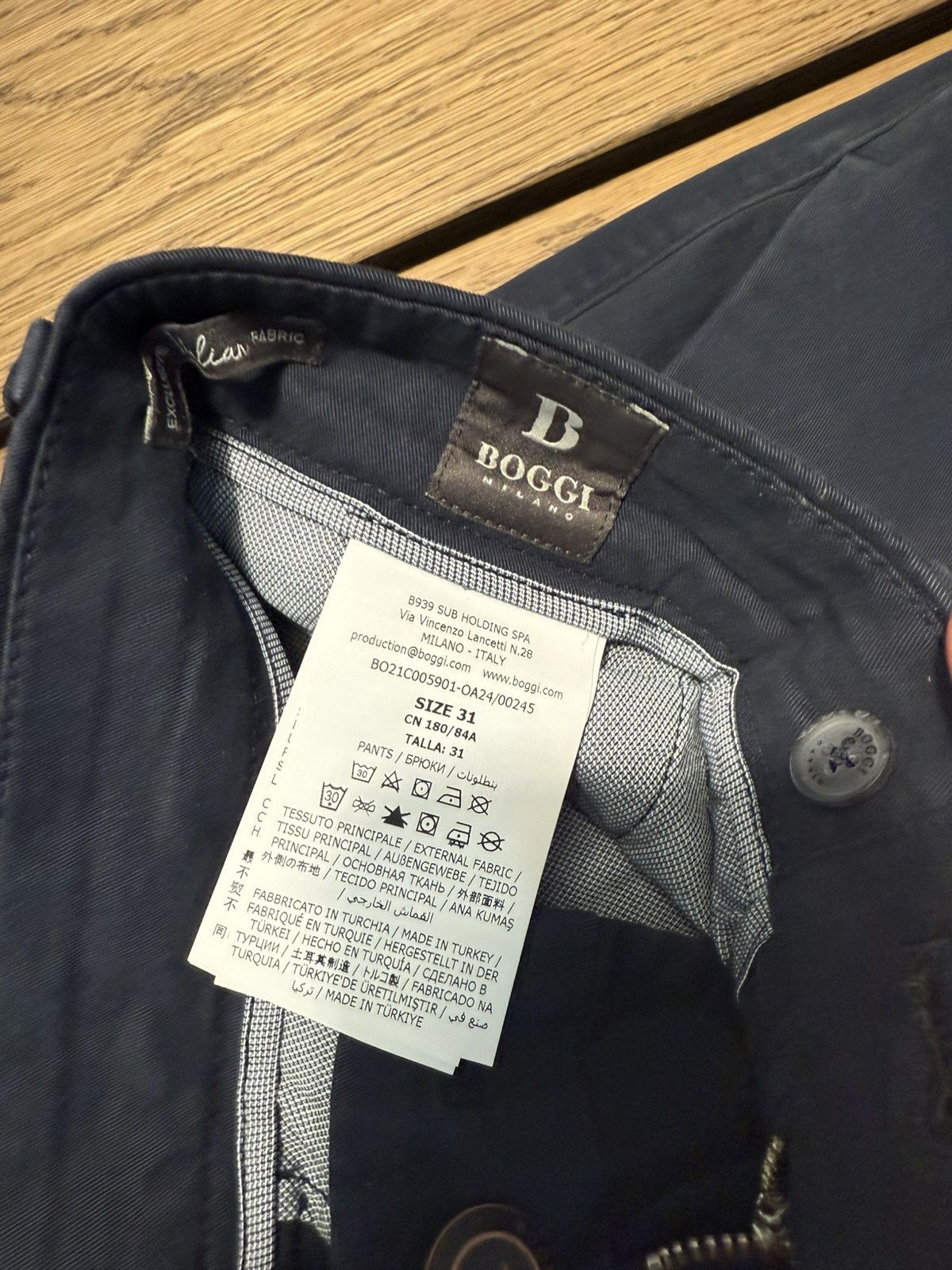 Boggi Boggi Milano Chinos in Navy (size 31) Size US 31 - 5 Thumbnail