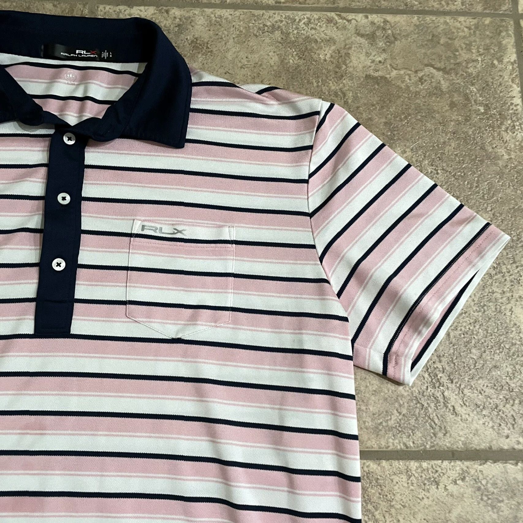 RLX Ralph Lauren Ralph Lauren RLX Polo Golf Shirt Mens Size L Striped Multicolor Polo Shirt L Mens RLX Golf Size US L / EU 52-54 / 3 - 2 Thumbnail