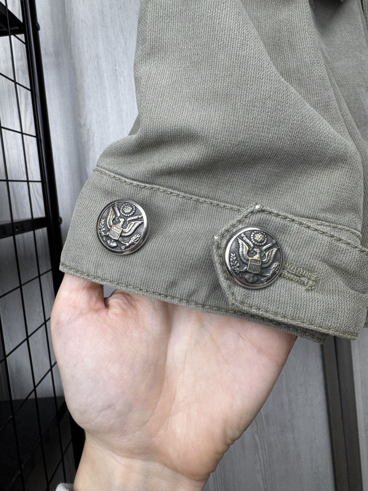 Other History Repeats by Femme Michele R. khaki lined jacket sz 42 Size M / US 6-8 / IT 42-44 - 7 Thumbnail