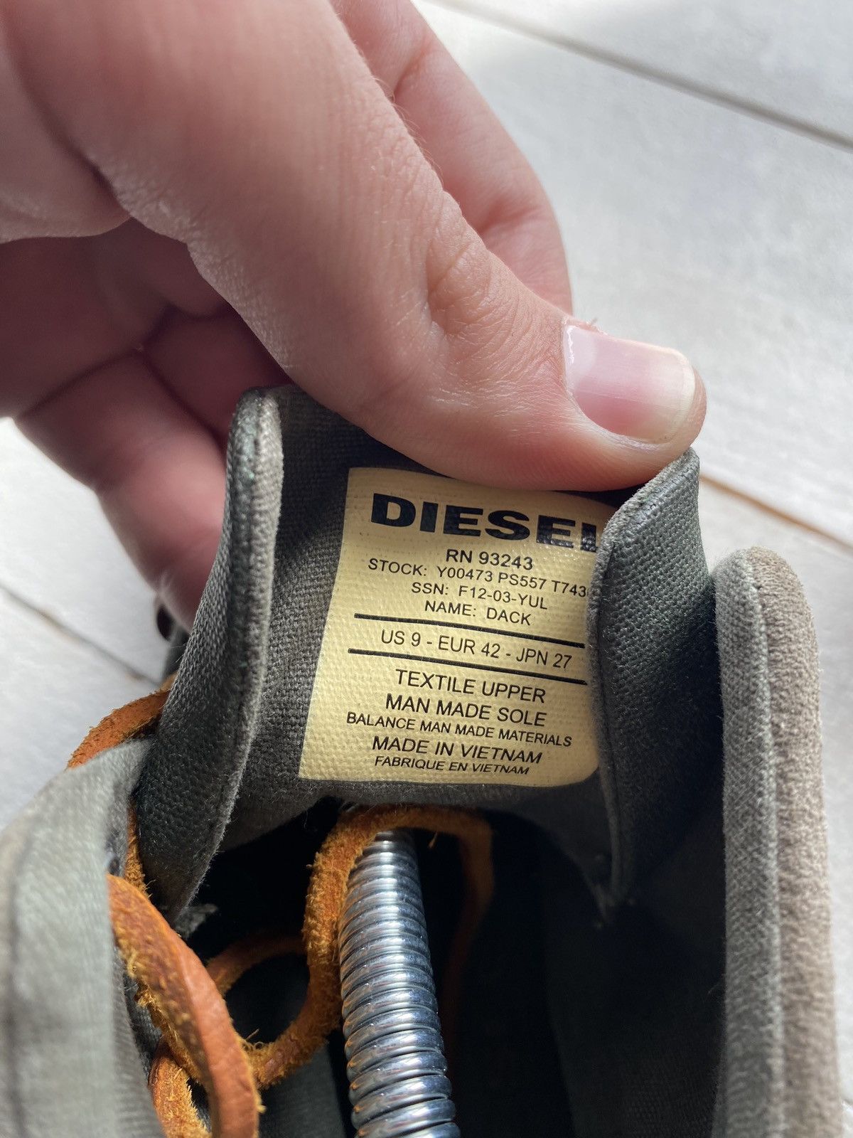 Diesel × Vintage 🔥Diesel Punk Opium Gothic High Boots Sneakers Rare y2k Size US 9 / EU 42 - 5 Thumbnail