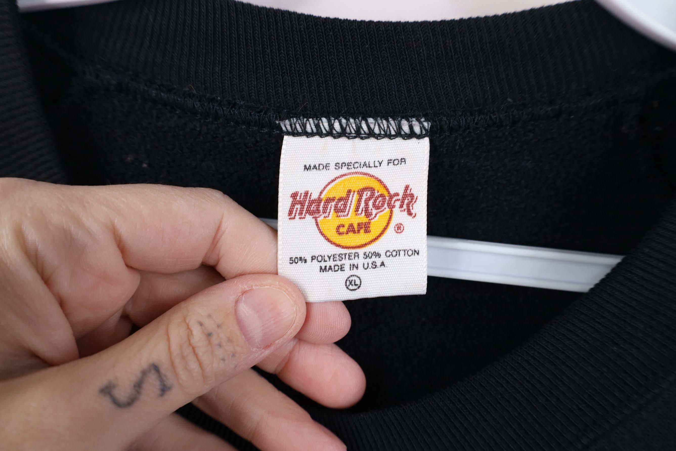Hard Rock Cafe Vintage 80s 90s Hard Rock Cafe Chicago Crewneck Sweatshirt Size XL / US 12-14 / IT 48-50 - 8 Thumbnail