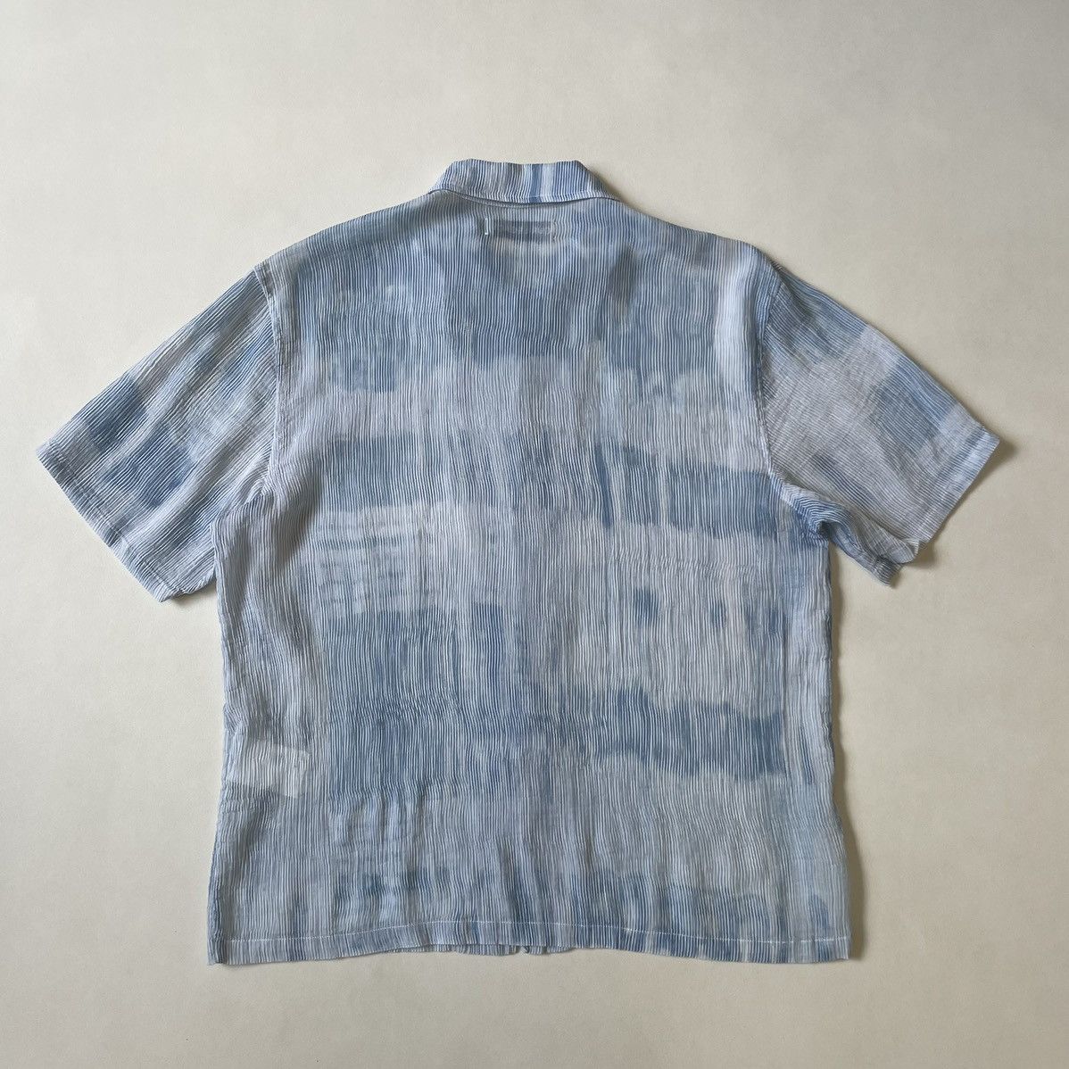 Our Legacy Light Blue Tie Dye Print ‘Box Shirt’ Size US M / EU 48-50 / 2 - 10 Thumbnail