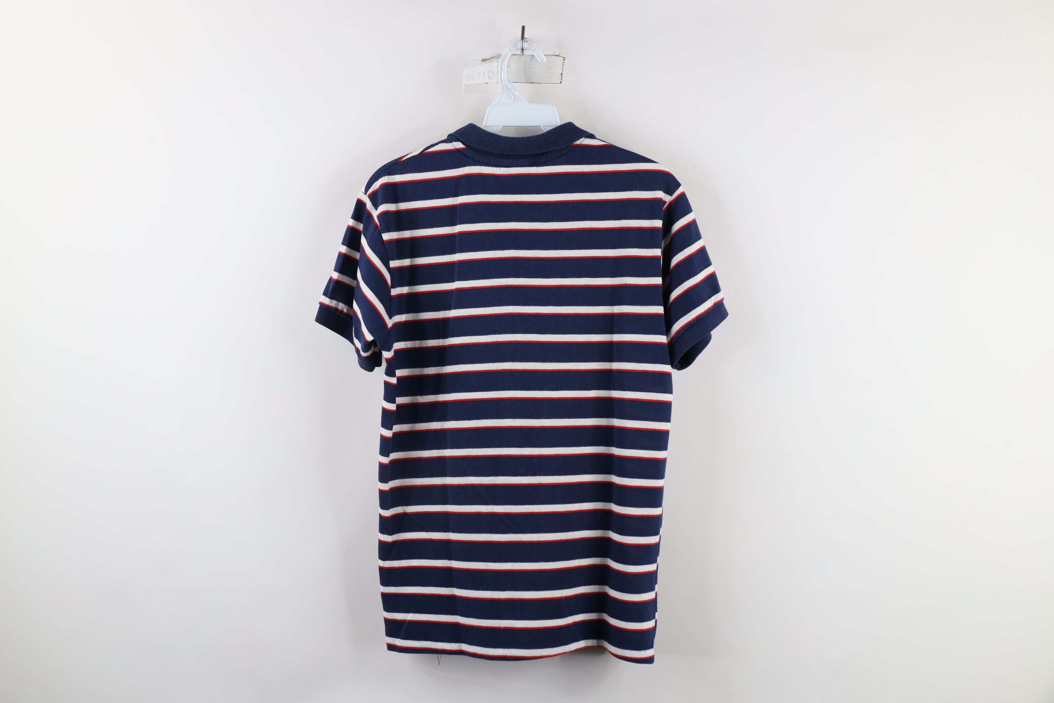 Vintage Vintage 70s Streetwear Striped Knit Collared Polo Shirt USA Size M / US 6-8 / IT 42-44 - 8 Thumbnail