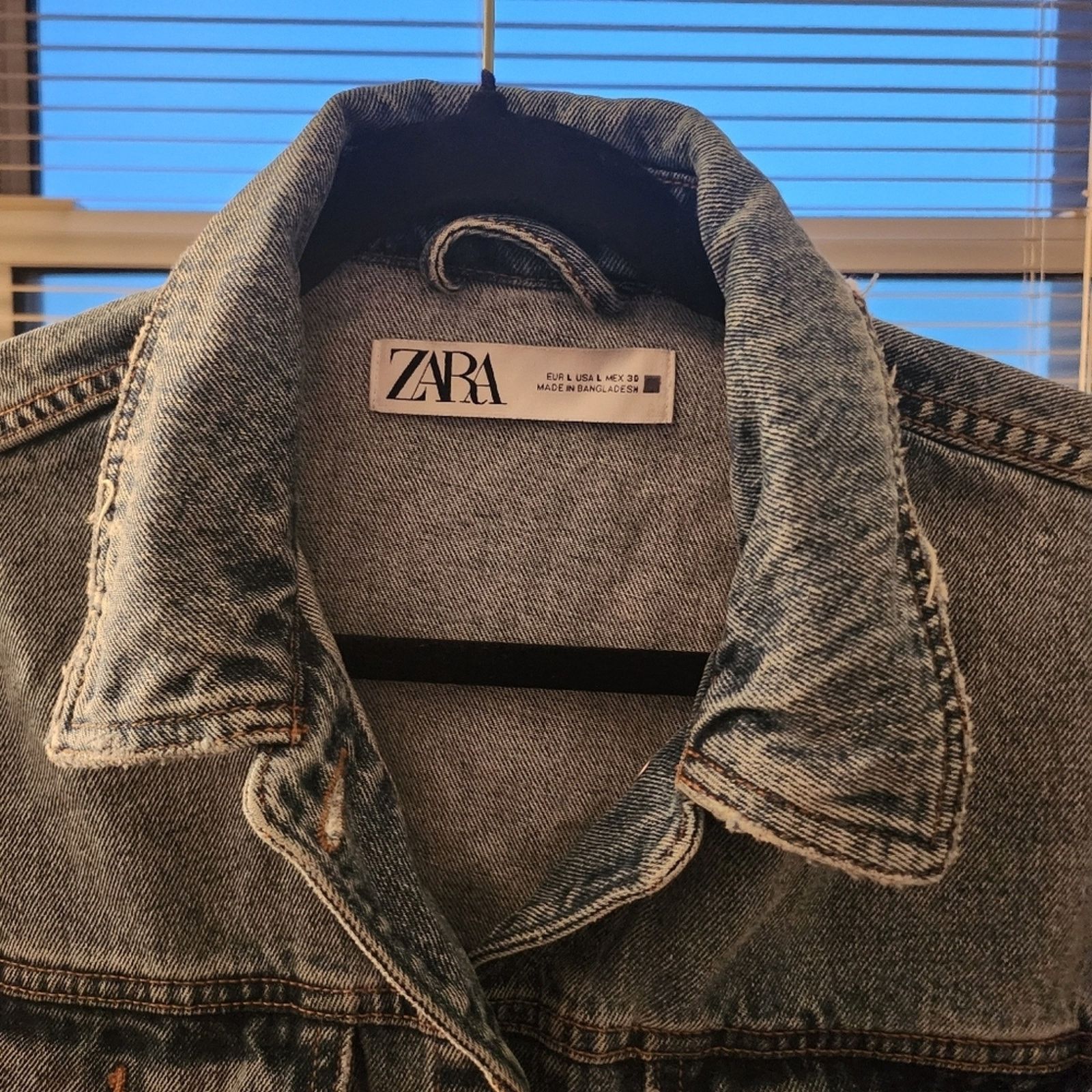 Zara Zara Denim Jacket Size L / US 10 / IT 46 - 5 Thumbnail
