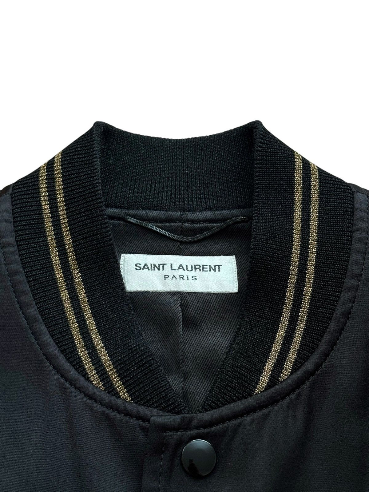 Saint Laurent Paris 2016 Hedi Palladium Collection Teddy Souvenir Bomber Size US M / EU 48-50 / 2 - 5 Thumbnail