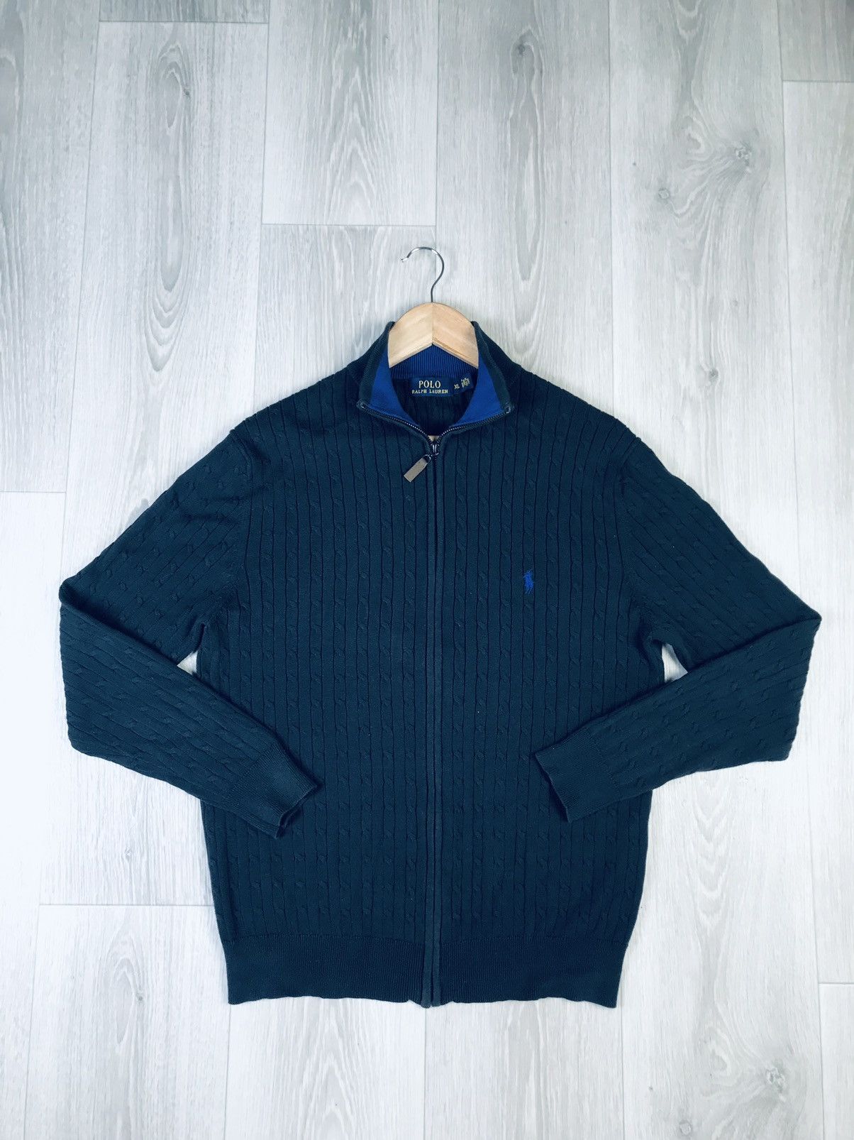 Polo Ralph Lauren Polo Ralph Lauren zip sweater rare dark grey Size US XL / EU 56 / 4 - 3 Thumbnail