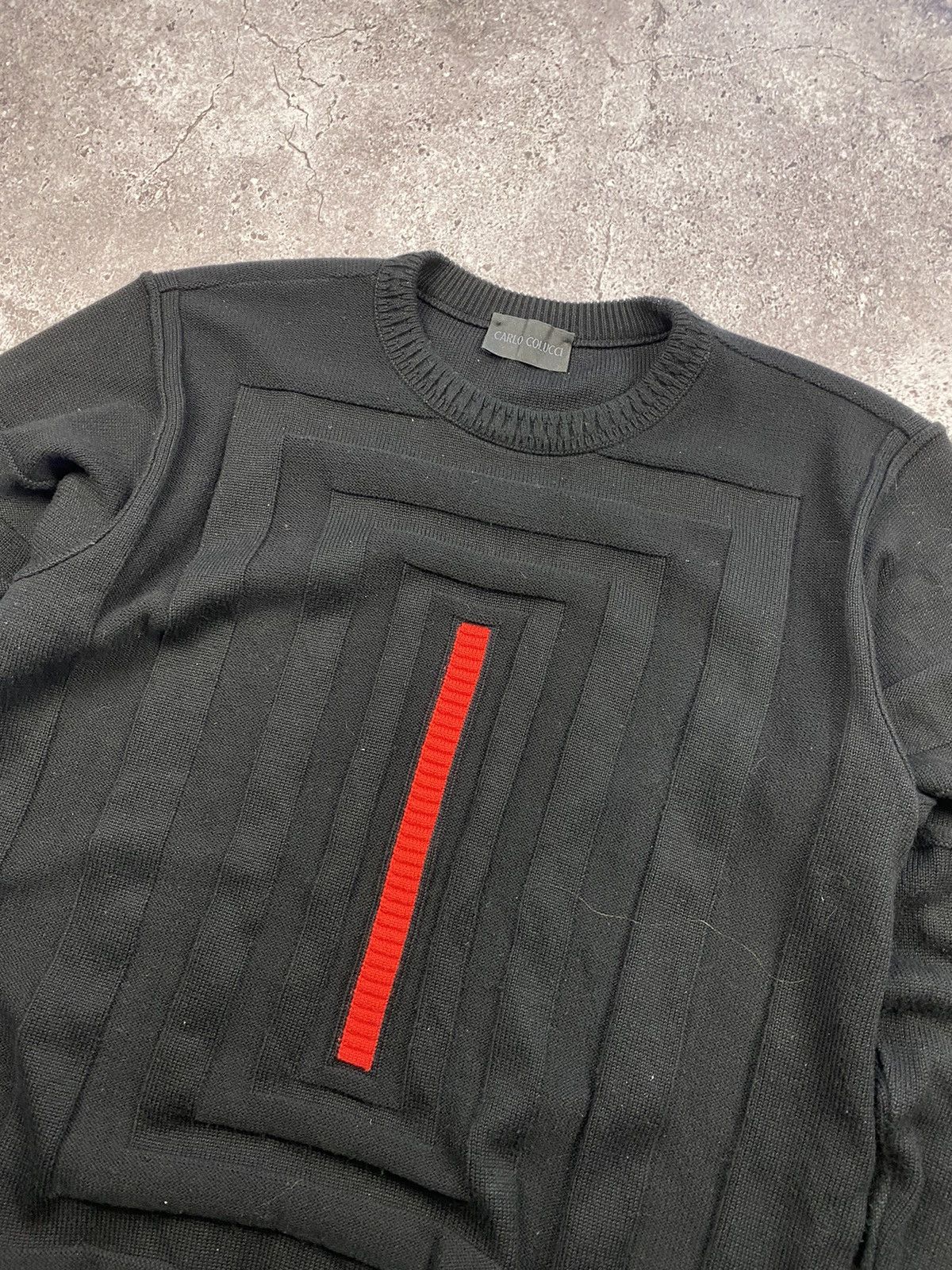 Carlo Colucci × Japanese Brand × Vintage Vintage 90s Carlo Colucci Sweater Coogi Style Streetwear Size US L / EU 52-54 / 3 - 2 Thumbnail