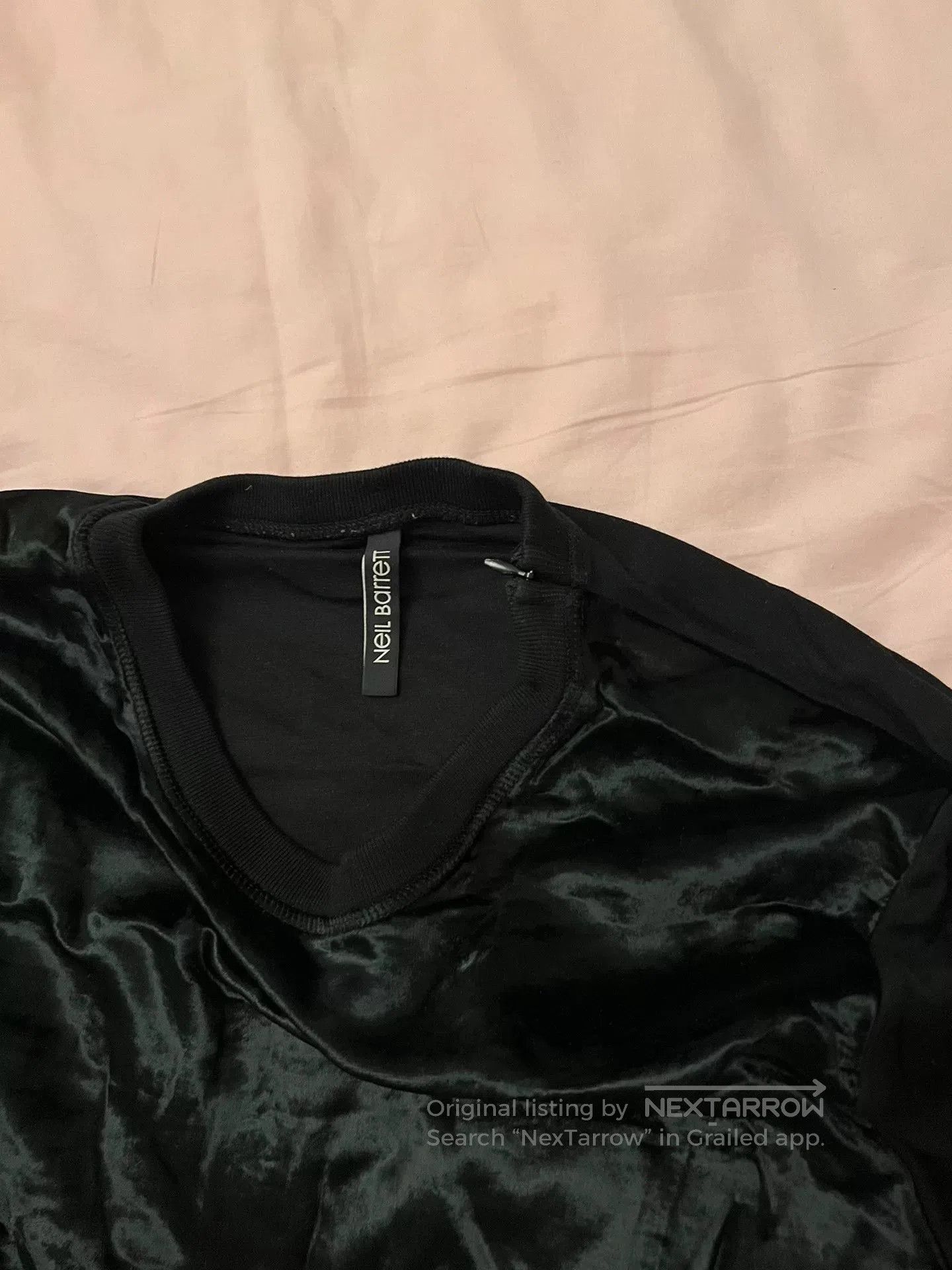 Neil Barrett neil barrett black velvet sweatshirt. Size US M / EU 48-50 / 2 - 2 Thumbnail