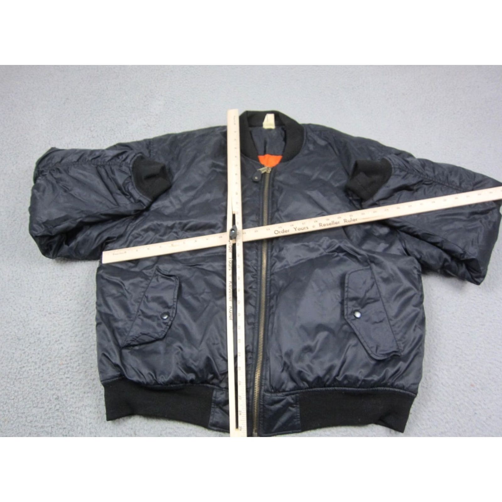 Vintage VINTAGE Bomber Jacket Men XL Blue Orange Reversible Full Zip Flight Size US XL / EU 56 / 4 - 7 Thumbnail