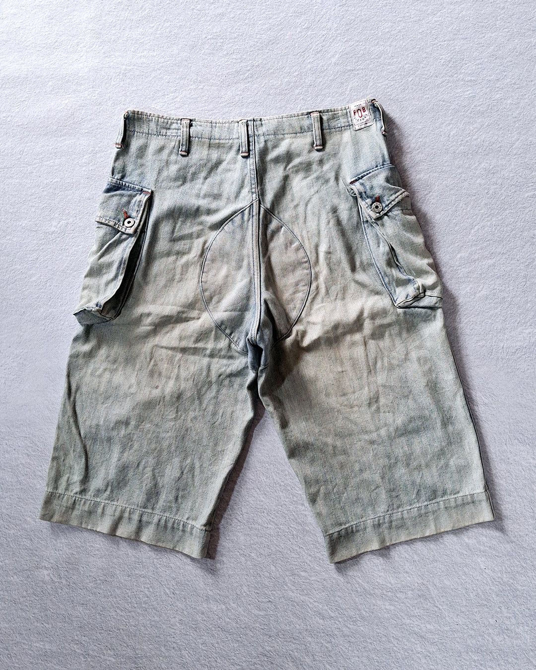 FOB Factory FOB FACTORY HERRINGBONE CARGO MONKEY SHORTS MADE IN JAPAN Size US 33 - 9 Thumbnail