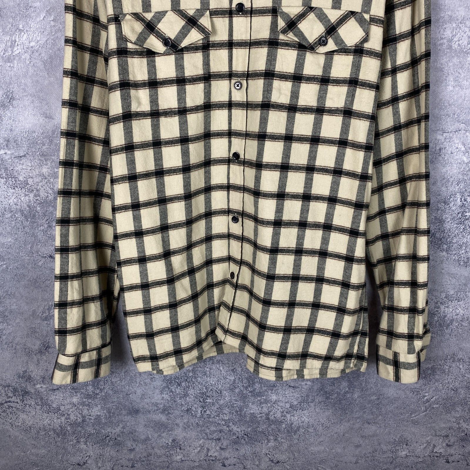 The Kooples The Kooples Paris Flannel Shirt Men's Size M Beige ` Size US M / EU 48-50 / 2 - 3 Thumbnail