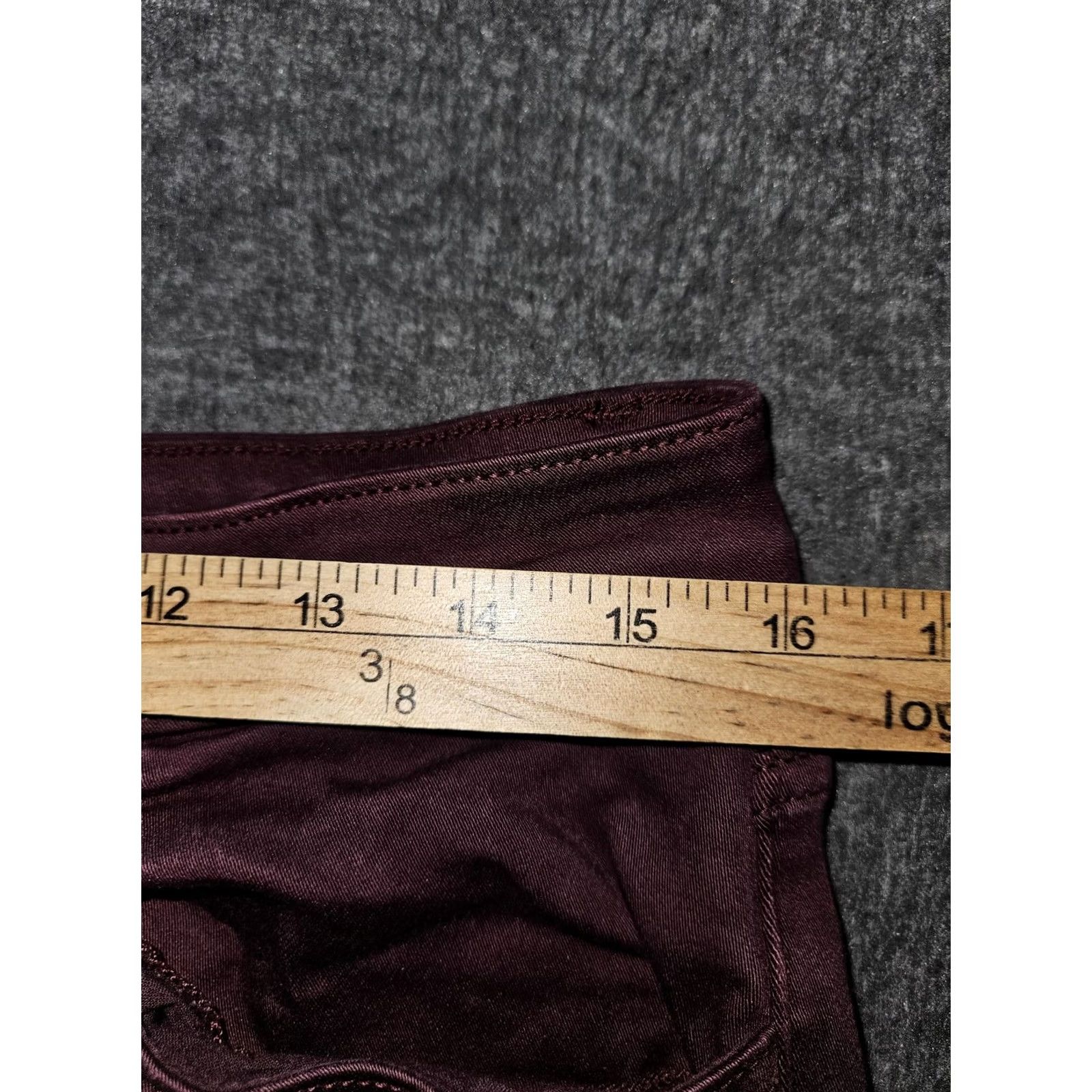 Vintage VINTAGE: No KanCan Jeans Womens 31 Burgundy Mid Rise Skinny Stretch Denim KCS9008BURG-SF Size 24" / US 00 / IT 34 - 4 Thumbnail