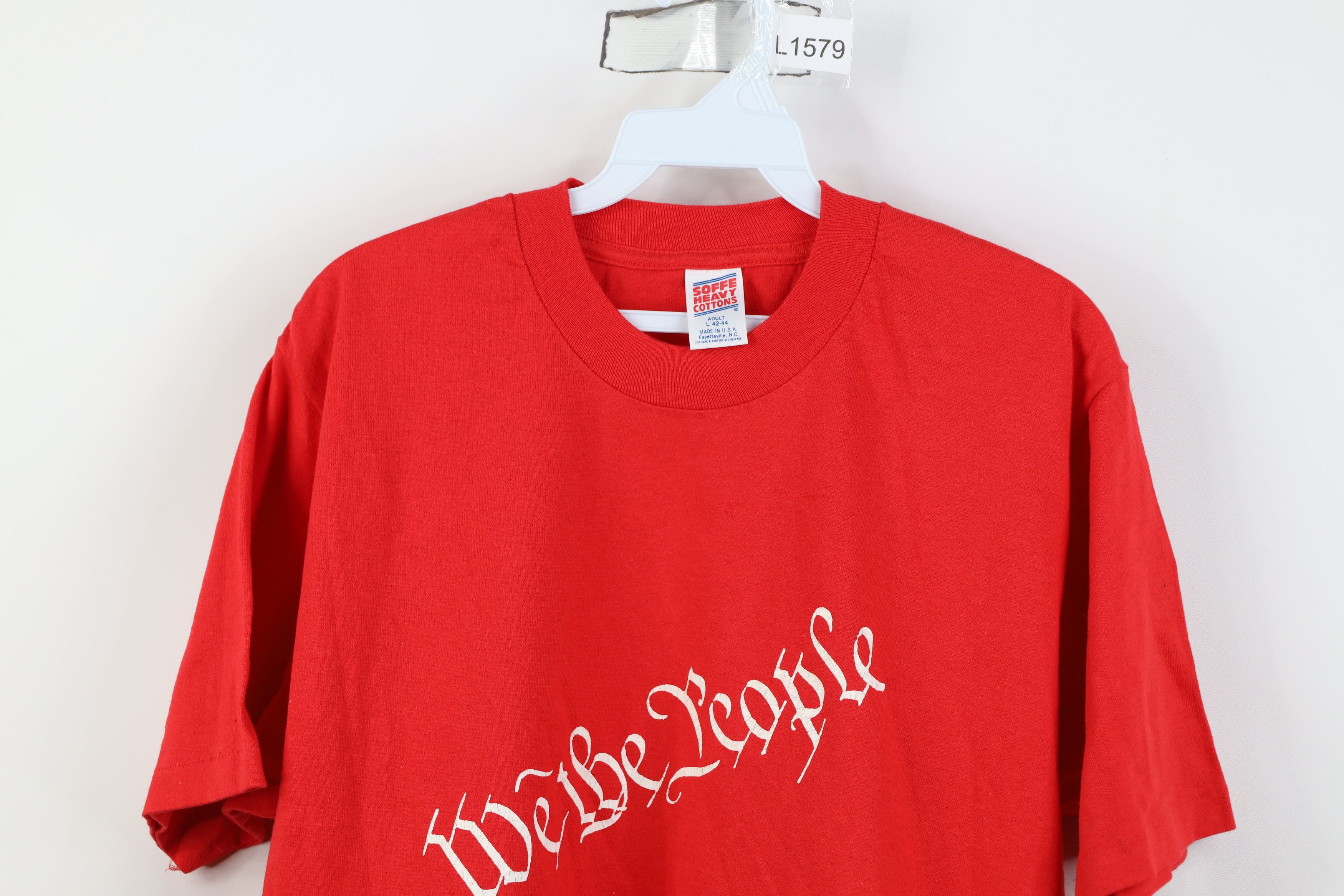 Vintage Vintage 90s Streetwear The People the United States T-Shirt Size US L / EU 52-54 / 3 - 2 Thumbnail