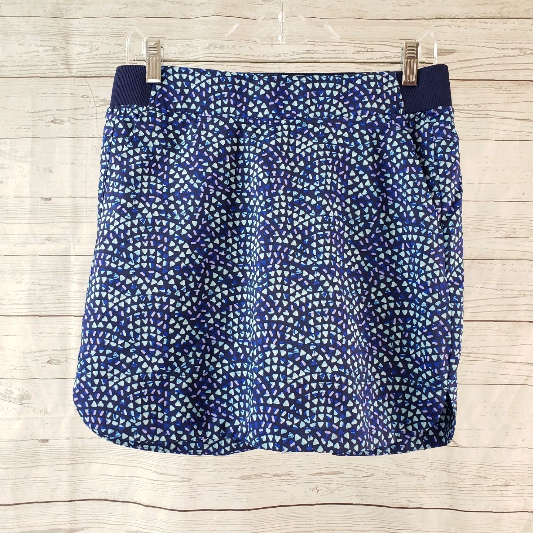 Vintage Cypress Club Womens Skort Small Blue Purple Pull On Pockets Athletic Activewear Size ONE SIZE - 2 Thumbnail