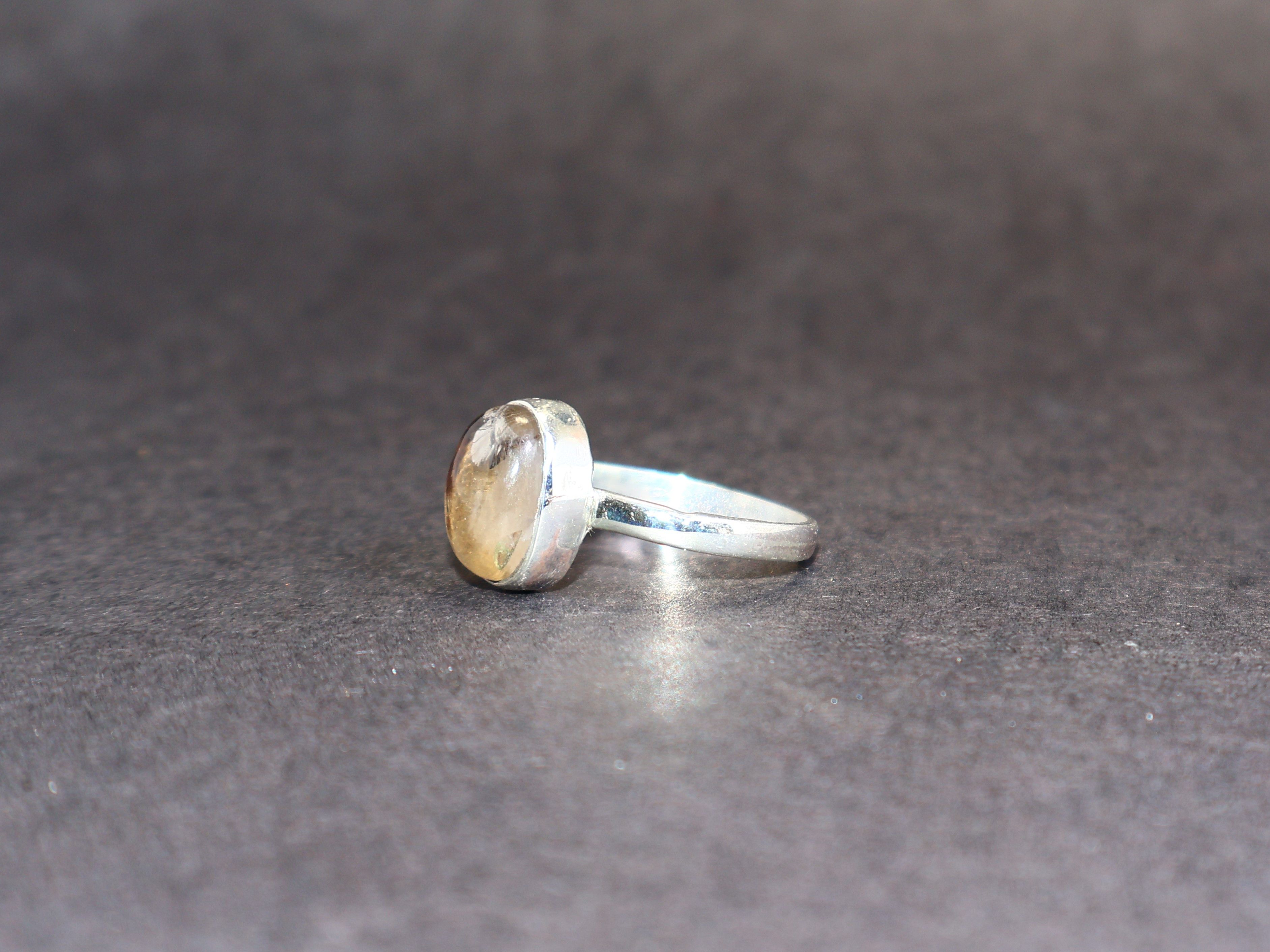 Handmade Smoky Quartz Ring, 925 Sterling Silver, Handmade Women Ring, Size ONE SIZE - 3 Thumbnail