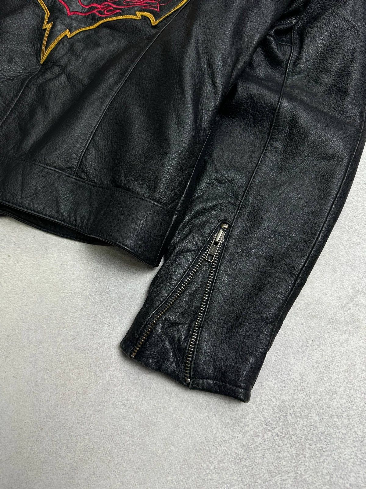 Genuine Leather Vintage Wiseman Motor Cycles Genuine Leather Moto Jacket M Size US M / EU 48-50 / 2 - 9 Thumbnail