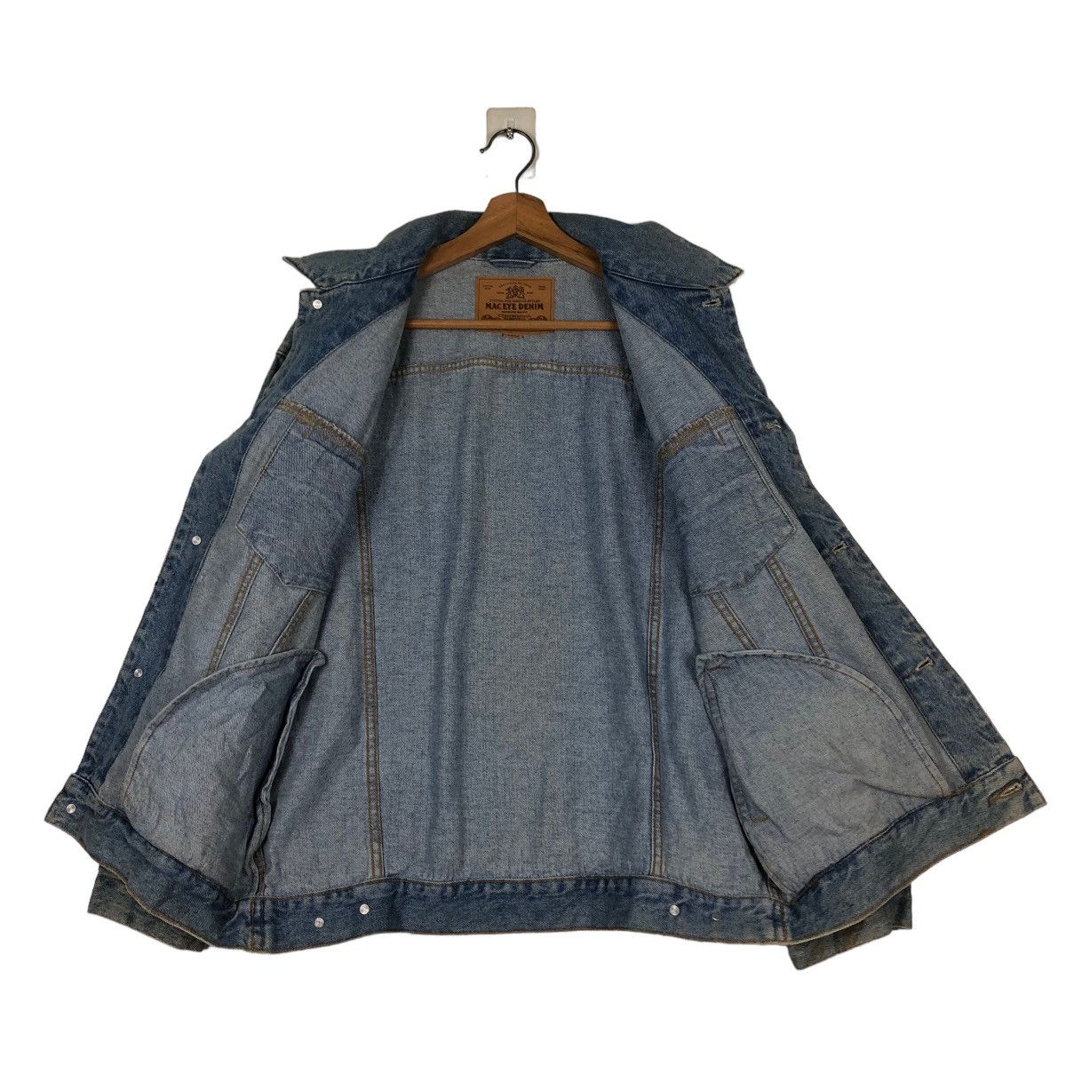 Japanese Brand 🔥Vintage Mac Eye Denim Trucker Biker Jacket Toyo Enterprise Size US L / EU 52-54 / 3 - 13 Thumbnail