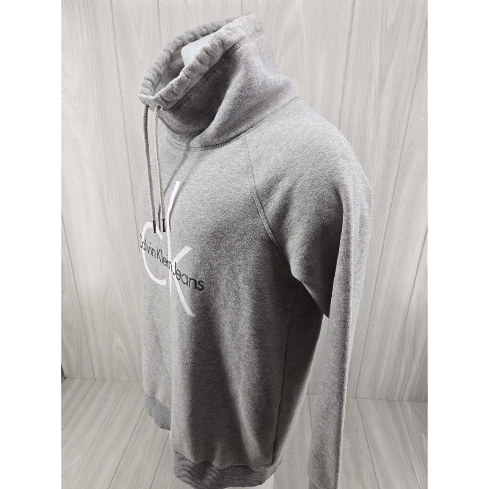 Calvin Klein Calvin Klein Sweatshirt Cowlneck Gray Size L Women's Pullover Activewear Decade Logo Plain Solid Knit Size L / US 10 / IT 46 - 4 Thumbnail