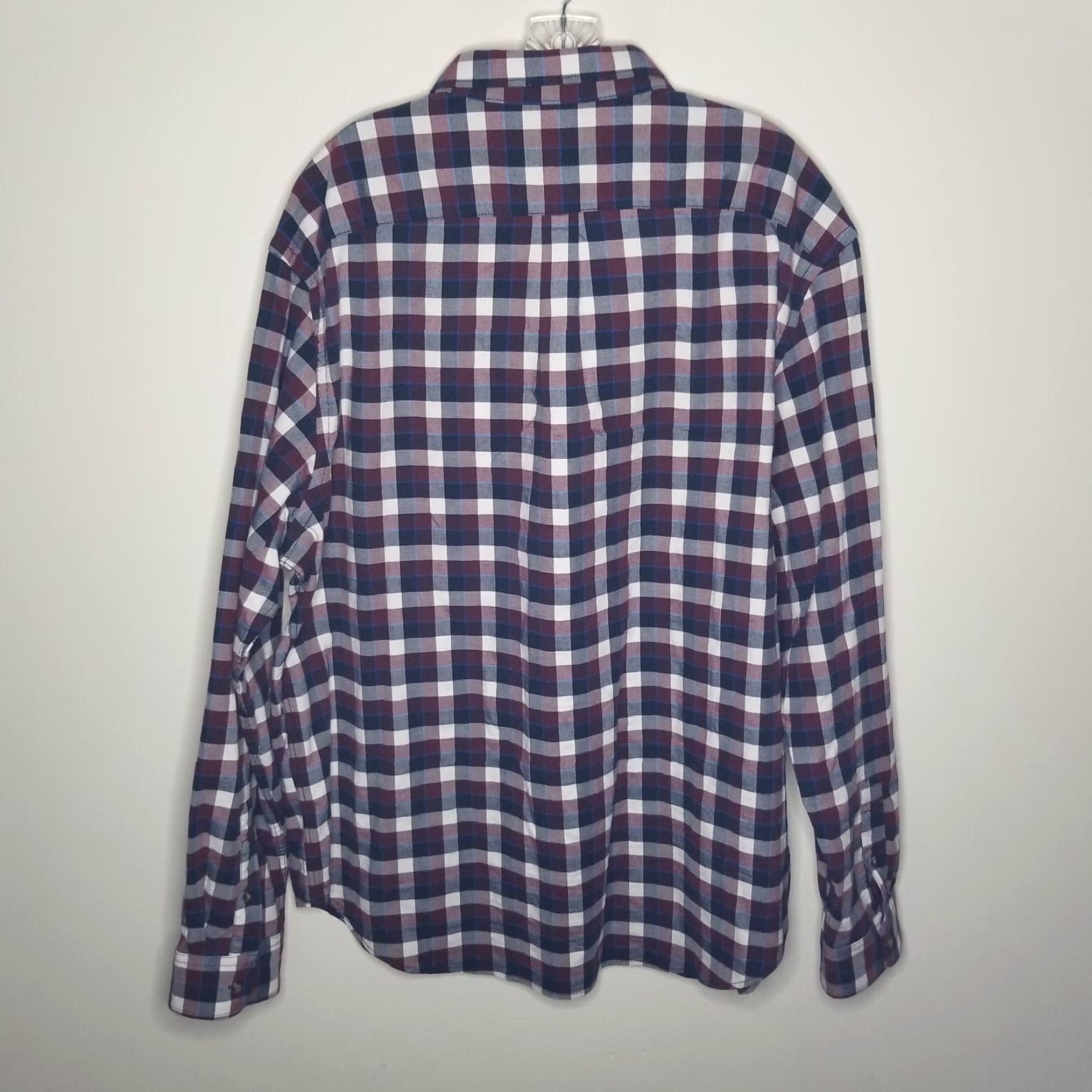 Old Navy Old Navy Mens Red Blue Long Sleeve Slim Button-Up Size 2XL Size US XXL / EU 58 / 5 - 5 Thumbnail