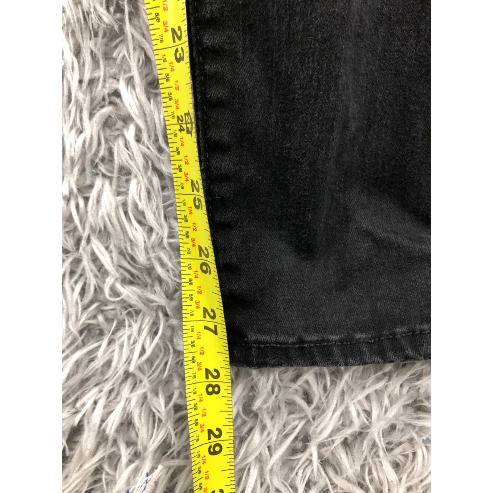 Old Navy Old Navy Rockstar Super Skinny Jeans Women Size 8 Dark Wash Black Denim 5-Pocket Regular Rise Skinny Jeans Womens Size 30" / US 8 / IT 44 - 3 Thumbnail