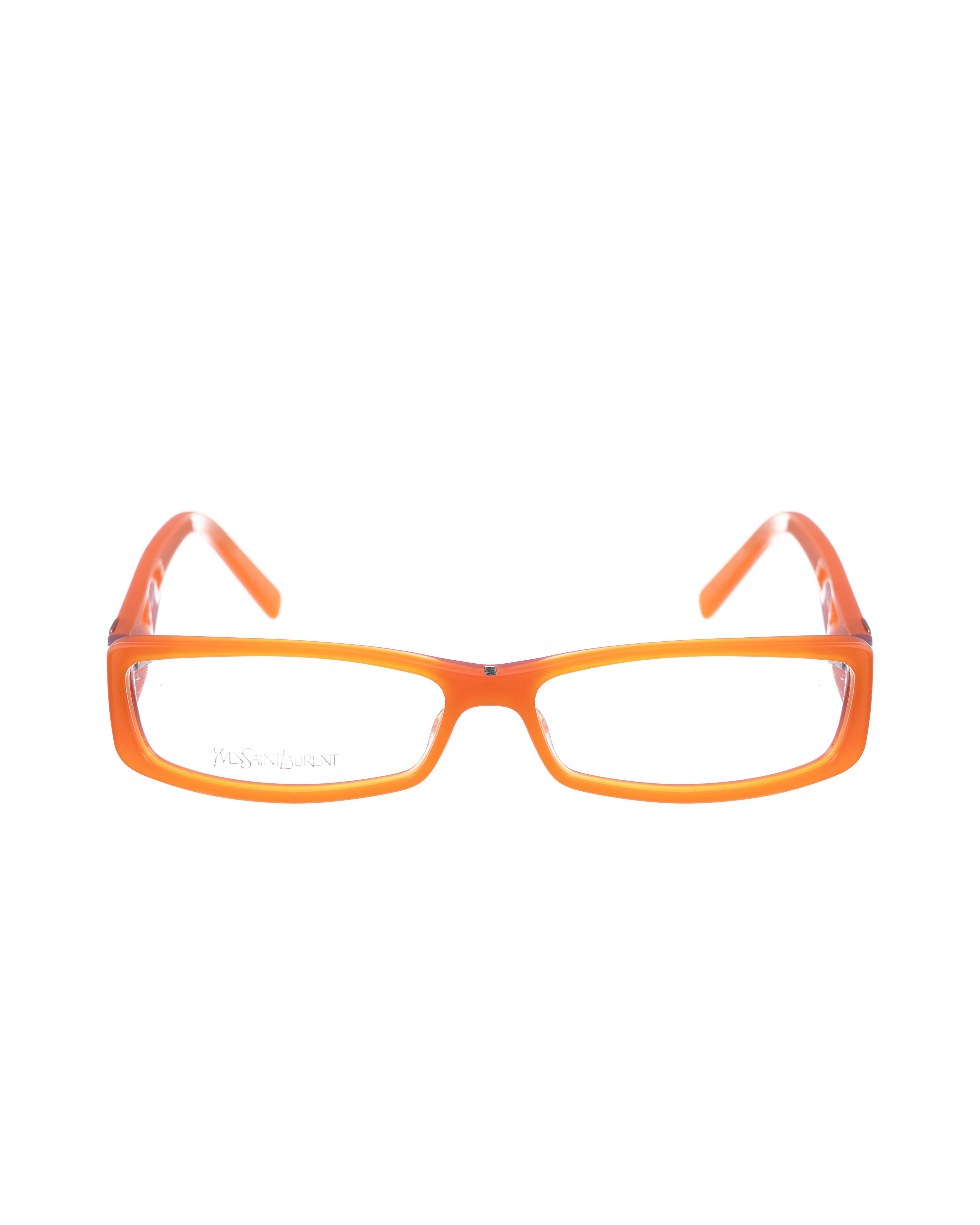 Saint Laurent Paris Yves Saint Laurent 00s Neon Orange Glasses with Logo Size ONE SIZE - 2 Thumbnail
