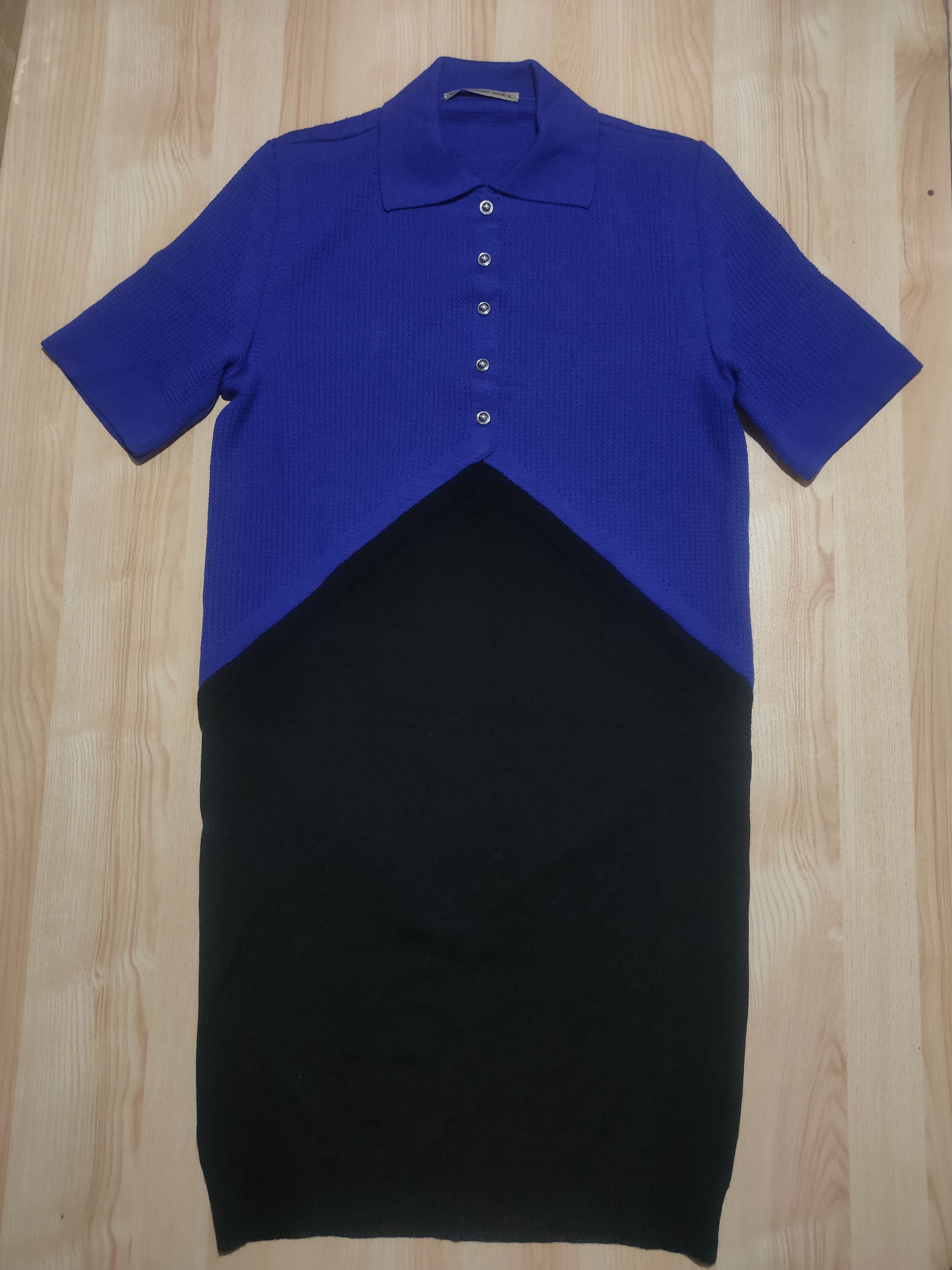 Balenciaga BALENCIAGA MONOCHROME RIB KNIT POLO DRESS Size M / US 6-8 / IT 42-44 - 1 Thumbnail