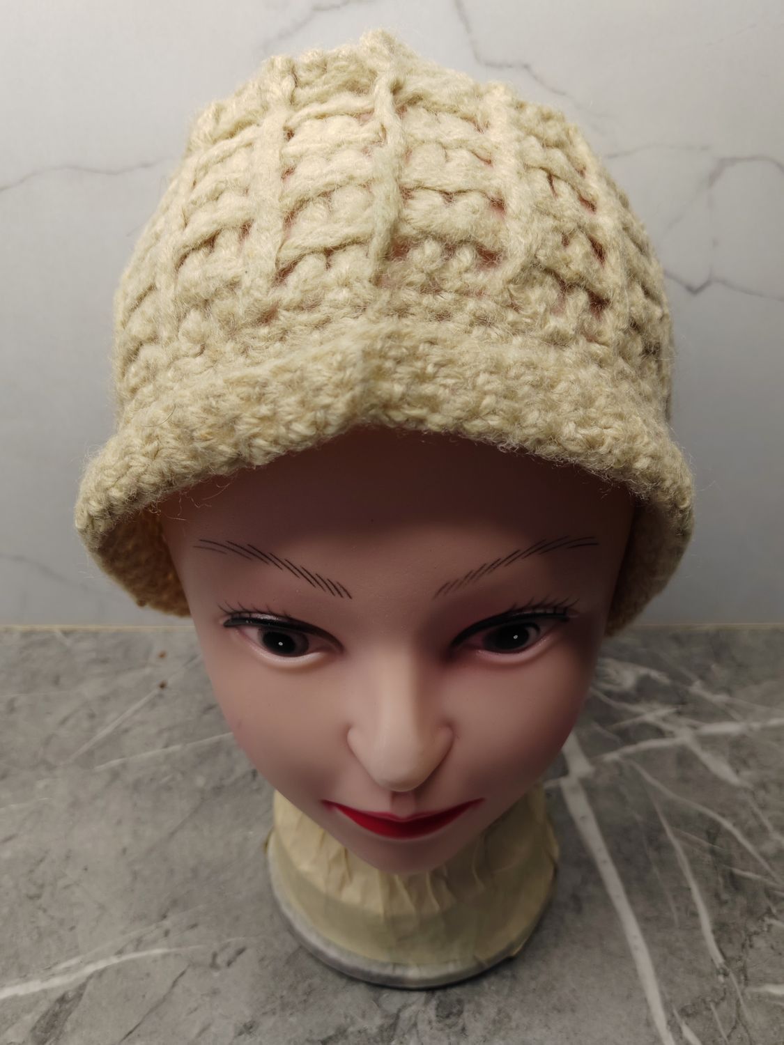 image of Hat x Vintage Unknown Knit Japanese Snowcap Beanie in Mix, Men's