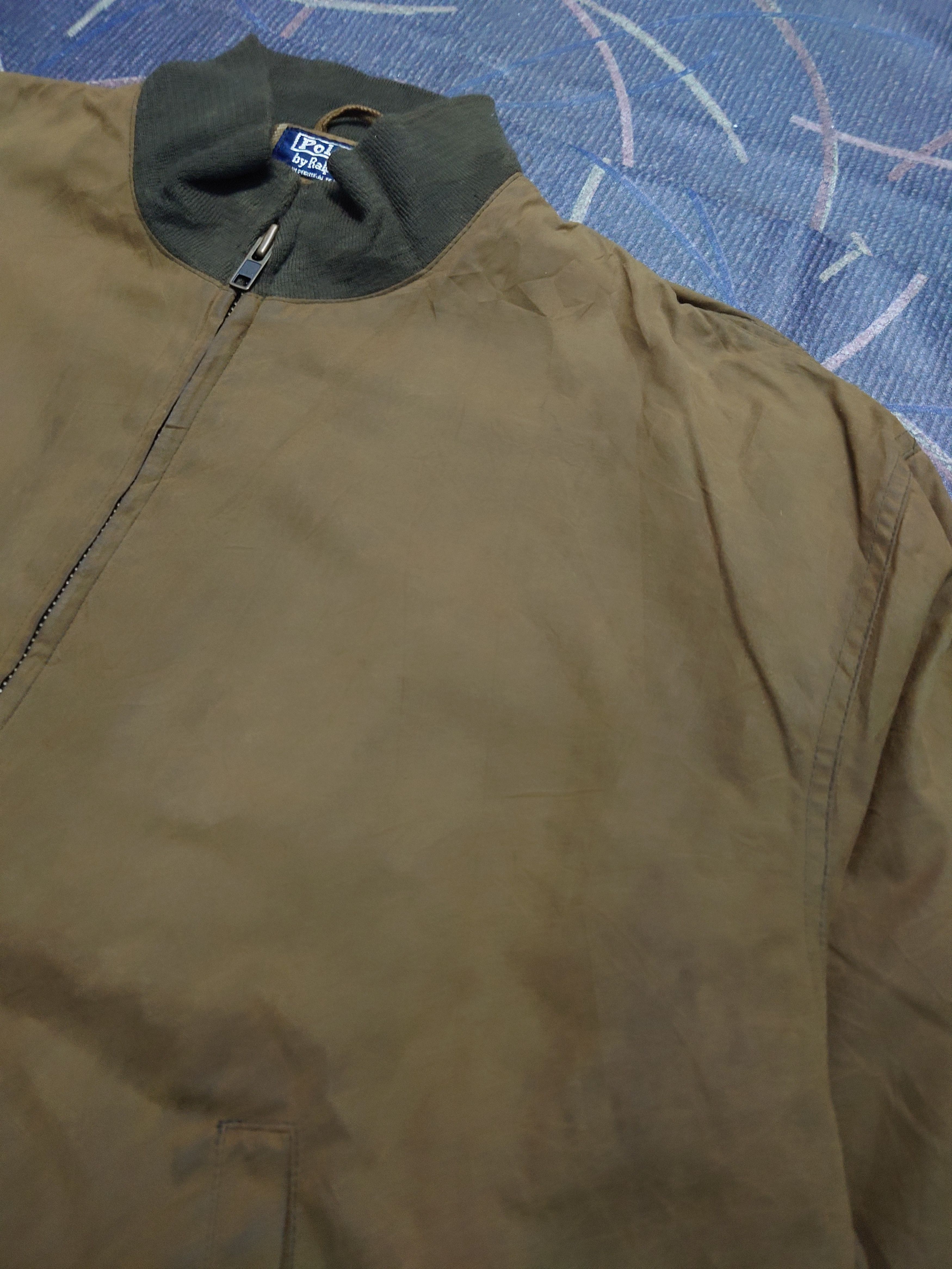 Polo Ralph Lauren Vintage 90s Polo RL Oiled Cotton Bomber Brown Plaid Lined Size US L / EU 52-54 / 3 - 5 Thumbnail
