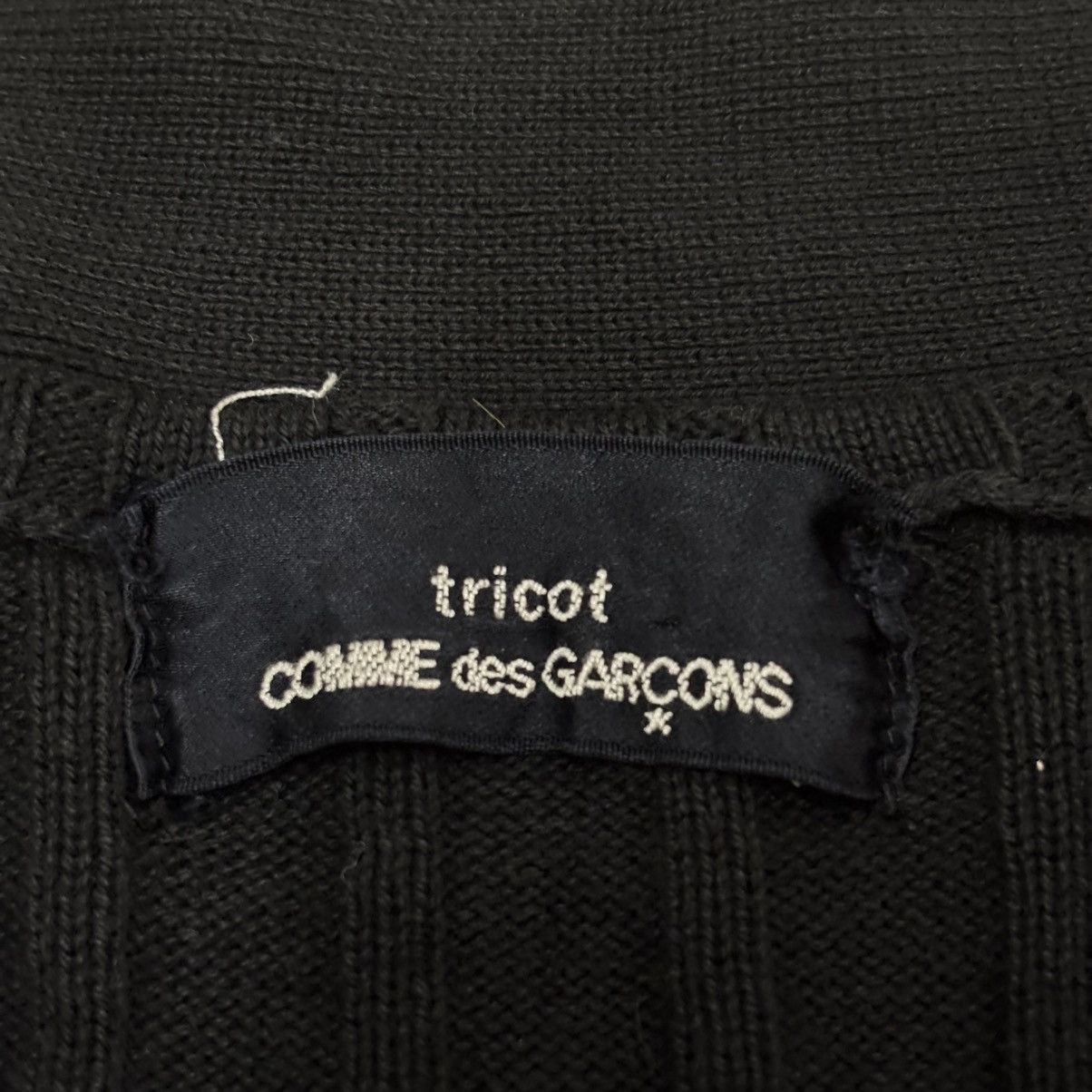 Tricot Comme des Garcons Vintage 1994 Comme des Garcons Tricot Black Cardigan Size S / US 4 / IT 40 - 5 Thumbnail