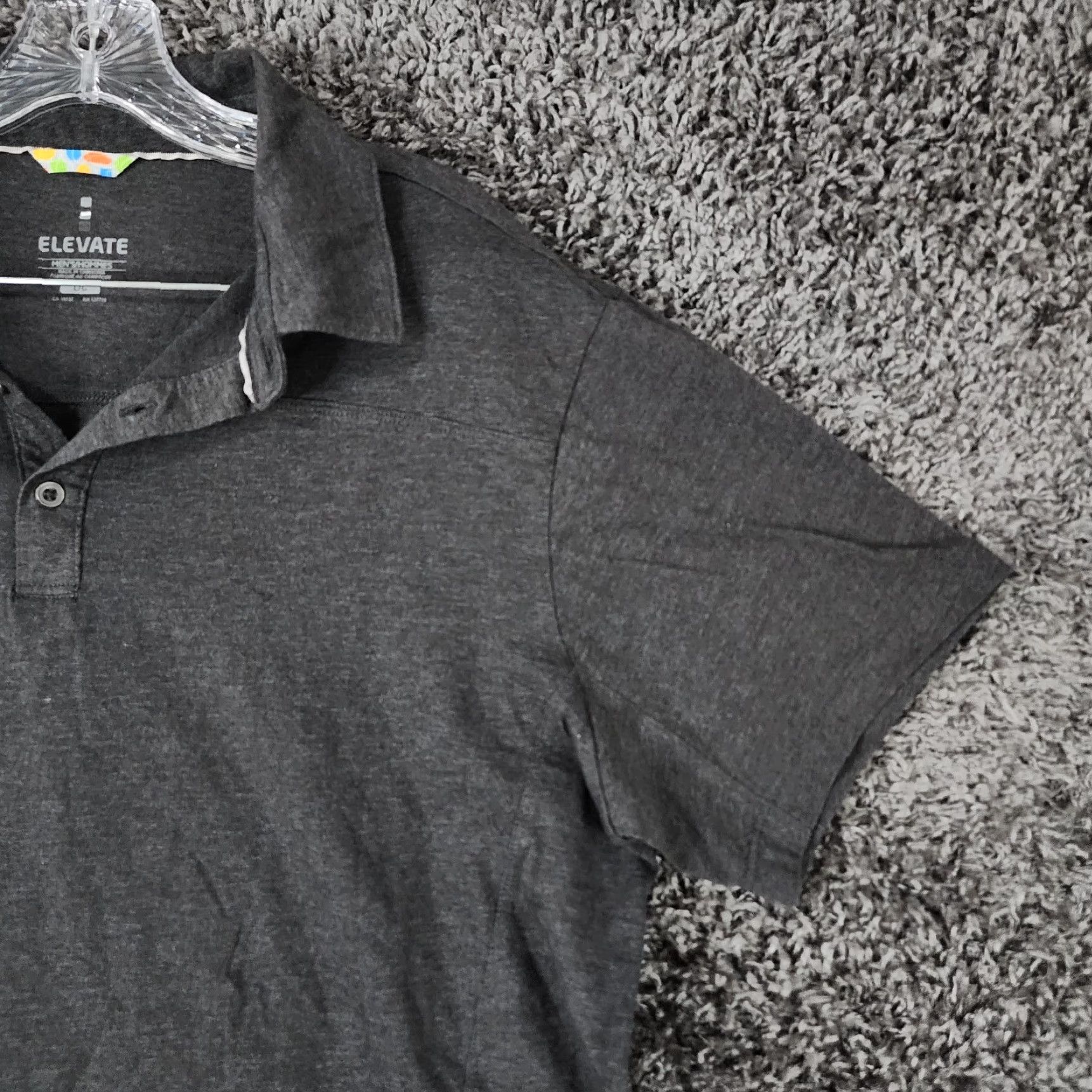 Vintage ELEVATE Men's Gray Short Sleeve Polo Size L Size US L / EU 52-54 / 3 - 2 Thumbnail