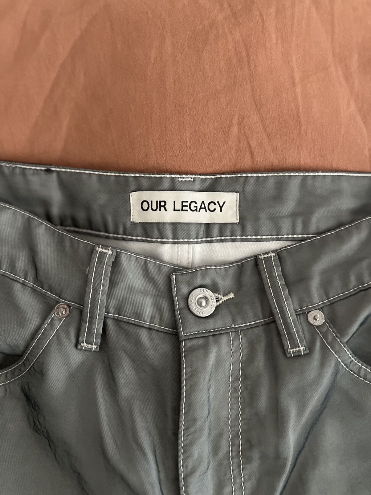 Our Legacy Our Legacy - sabot cut in black organza Size US 31 - 3 Thumbnail