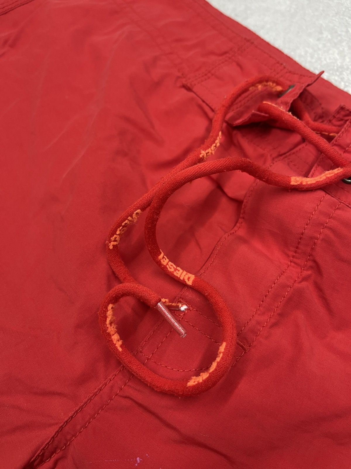 Diesel Mens Diesel Swimwear Shorts Red Big Logo Size L Size US 34 / EU 50 - 8 Thumbnail