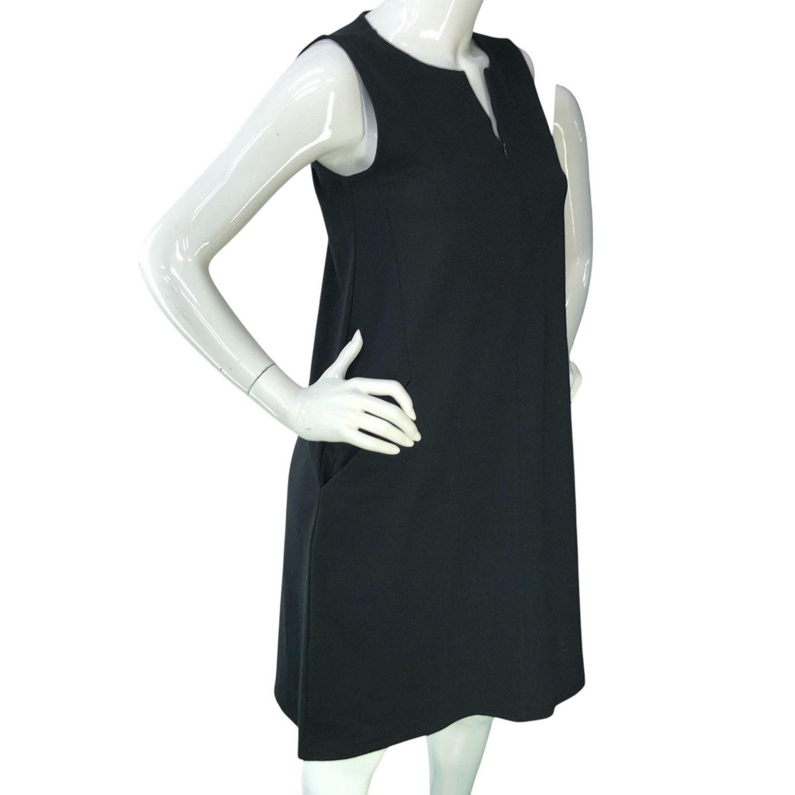 Eileen Fisher Eileen Fisher Dress XXS Sleeveless Sheath Knee Length Pocket Size XXS / US 00 / IT 34 - 11 Thumbnail