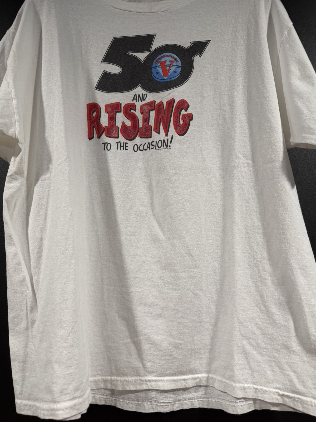 Vintage 1998 Vintage 50 And Rising Viagra Age Drug Humor Tee XL New Size US XL / EU 56 / 4 - 5 Thumbnail