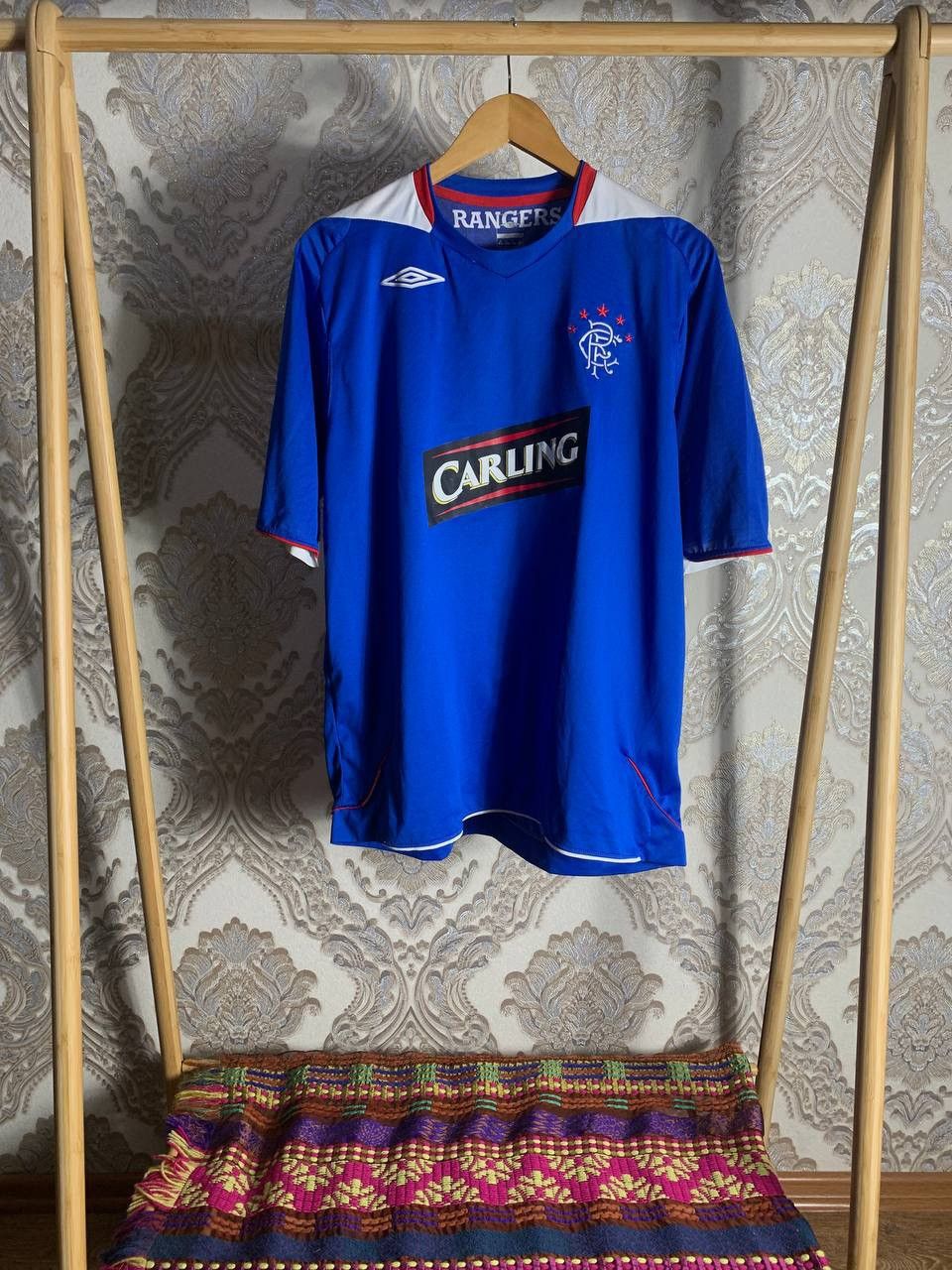 Umbro × Vintage VERY RARE UMBRO FC RANGERS SCOTLAND SOCCER JERSEY BLOKECORE Size US XL / EU 56 / 4 - 1 Thumbnail