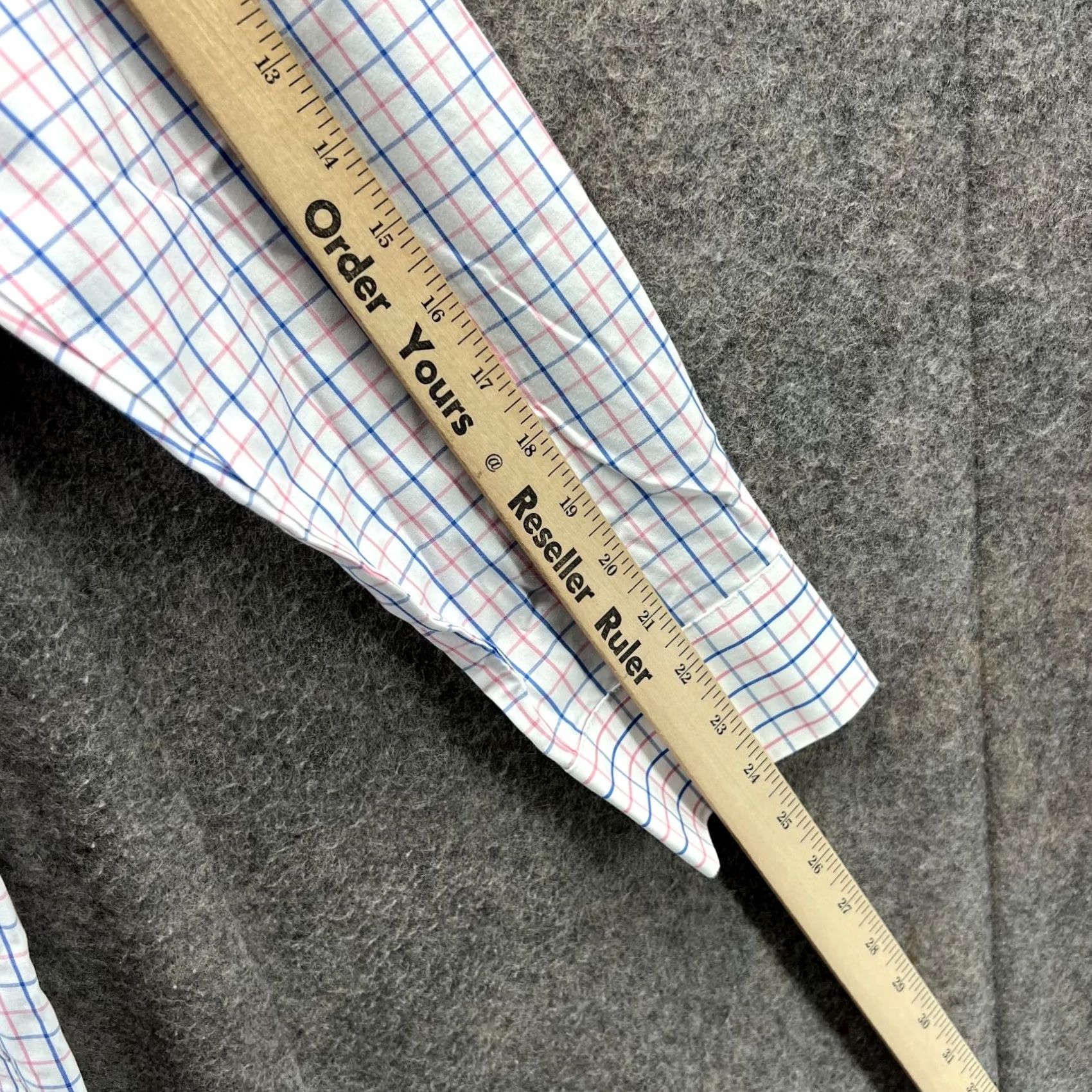 Bonobos Bonobos Shirt Mens 16/34 White Button-Down Wrinkle Preppy Dress Slim Windowpane Shirt Button-Up Collar-Down Vintage: No Size 42R - 6 Thumbnail
